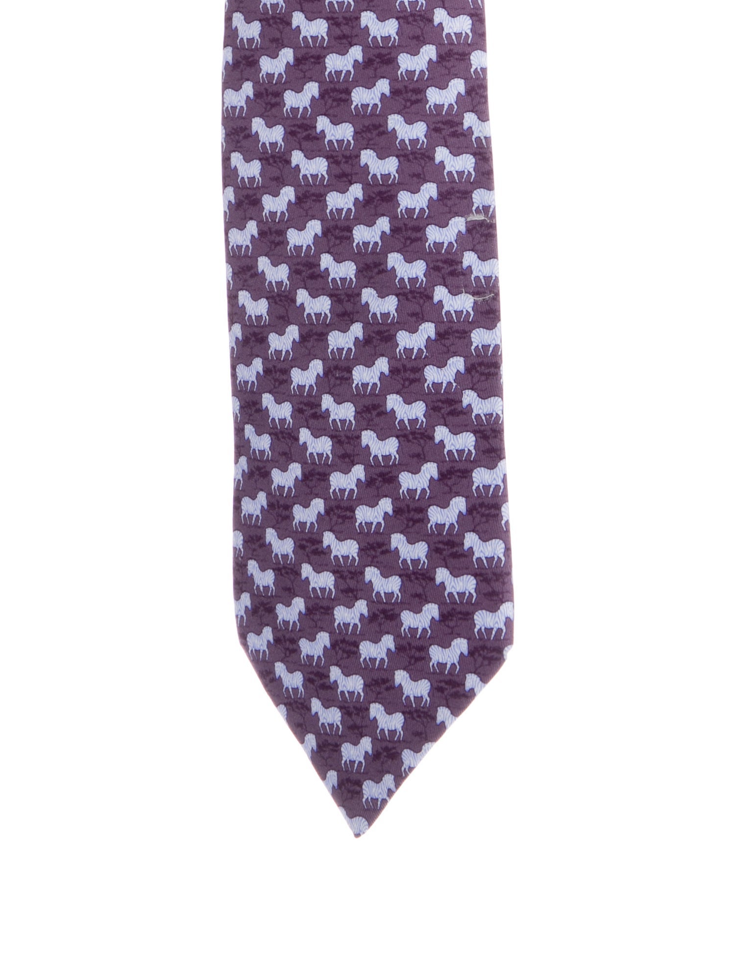 Hermès pattern print tie
