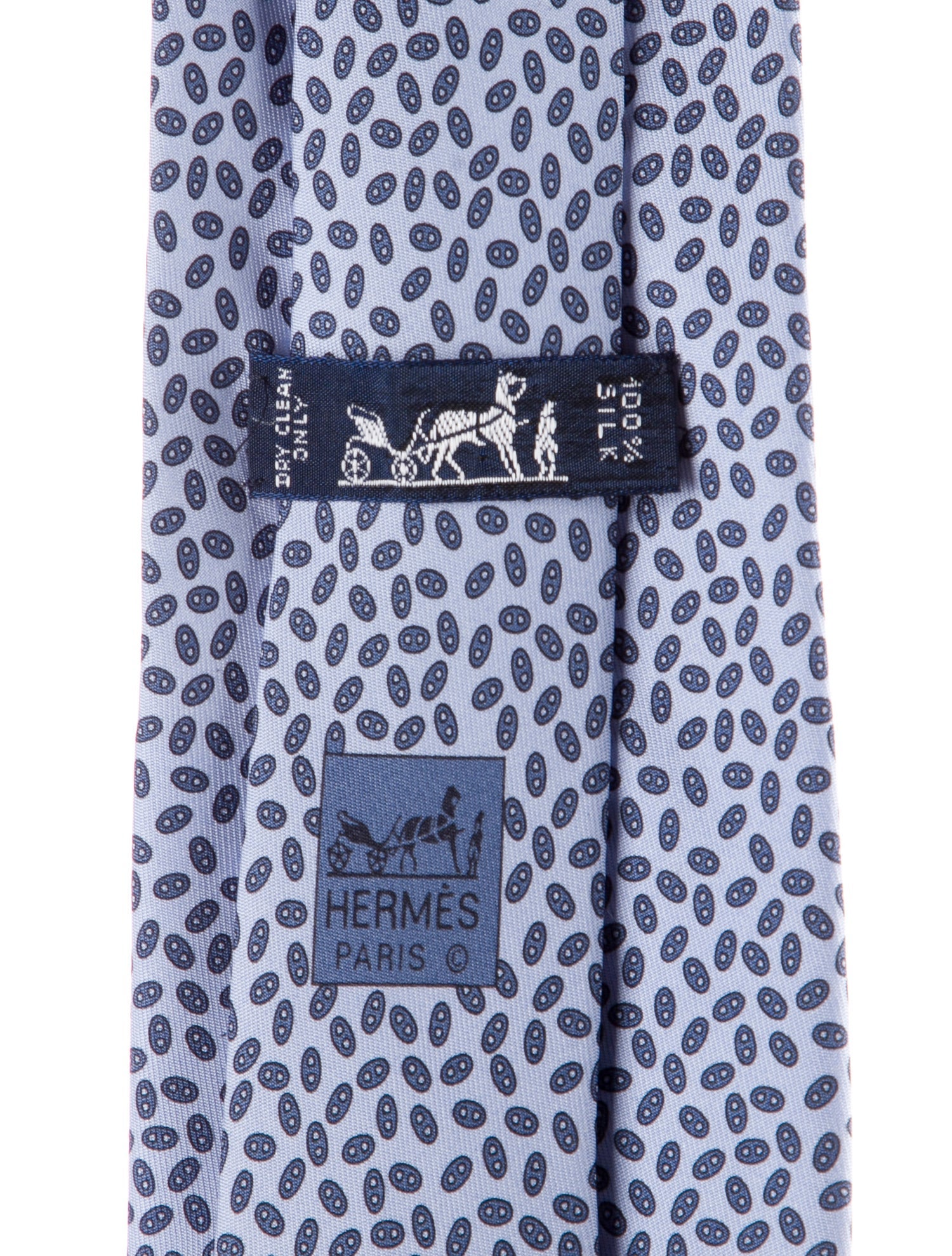 Hermès pattern print tie