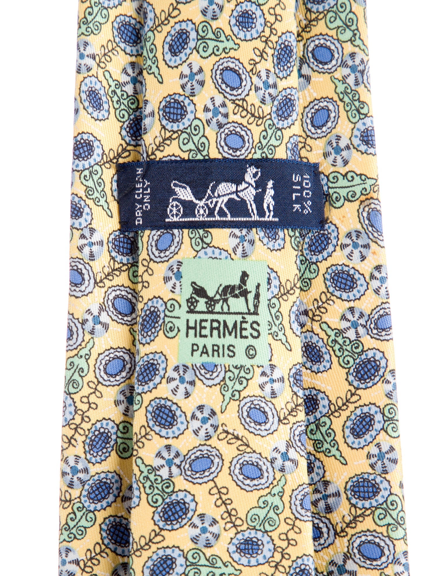 Hermès pattern print tie