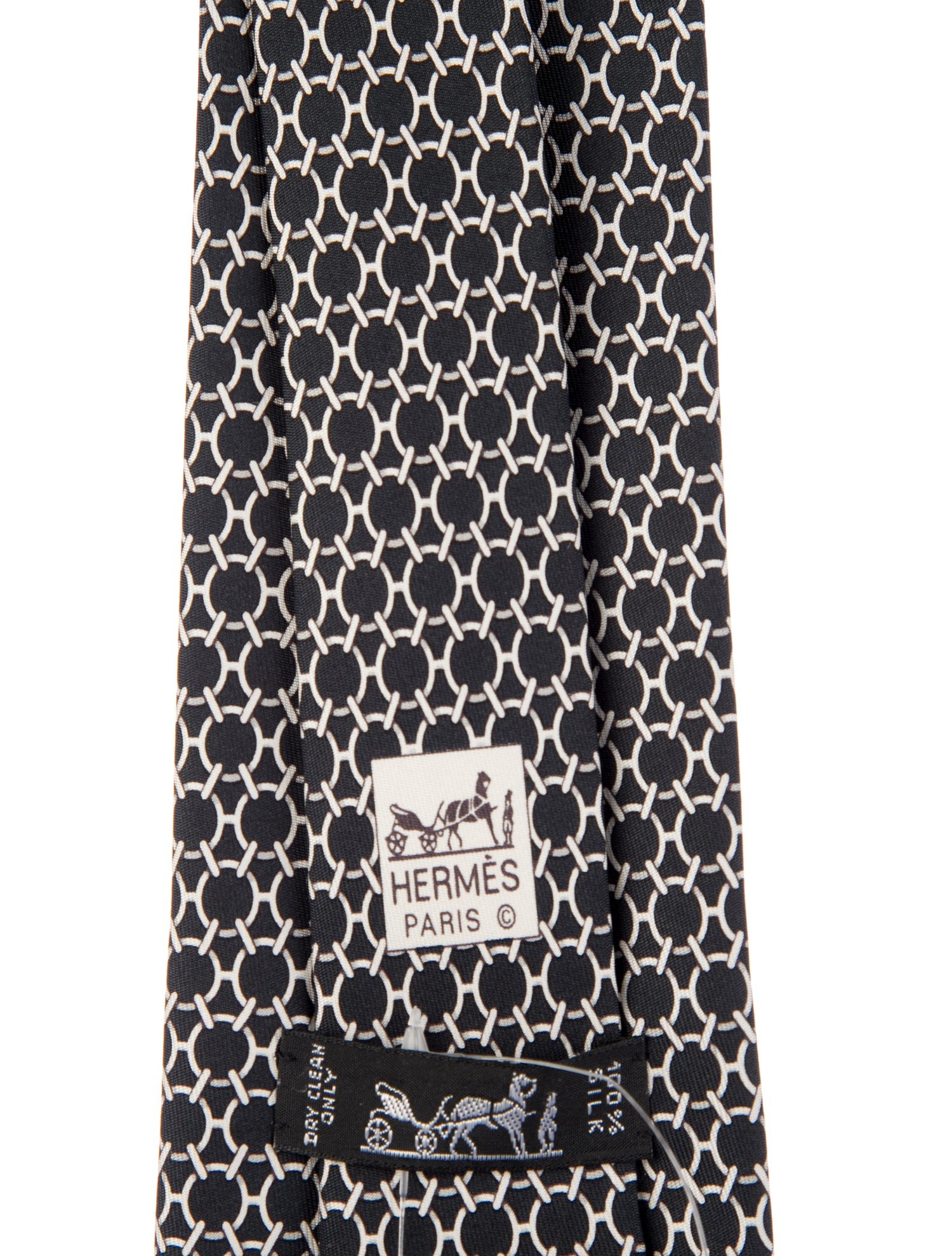 Hermès Silk Print Tie