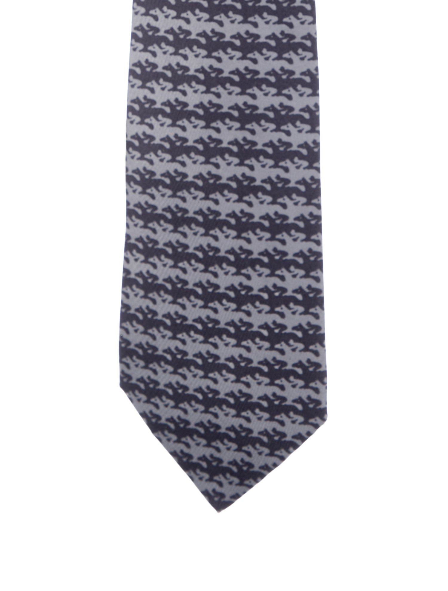 Hermès Silk Print Tie