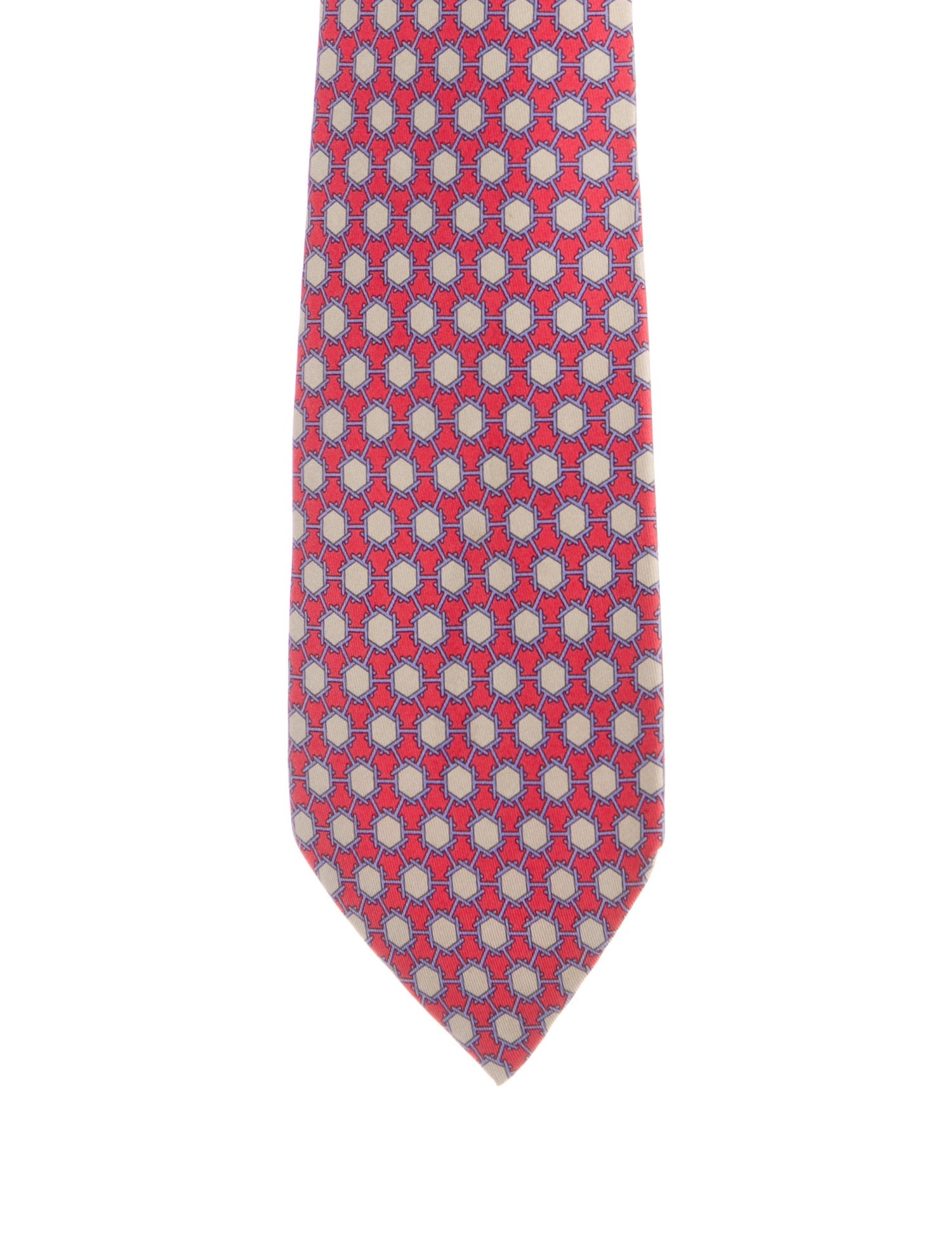 Hermès pattern print tie