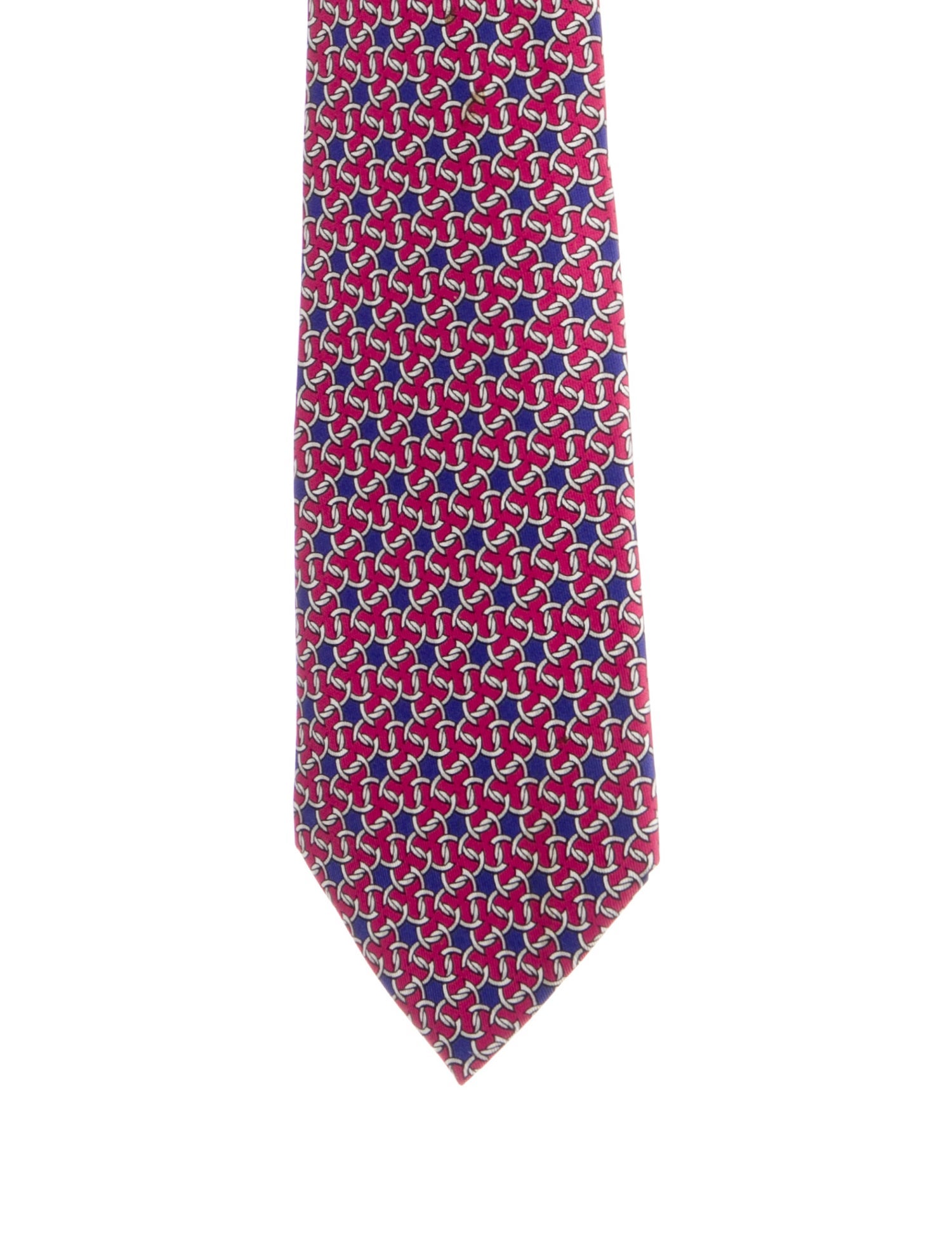 Hermès pattern print tie