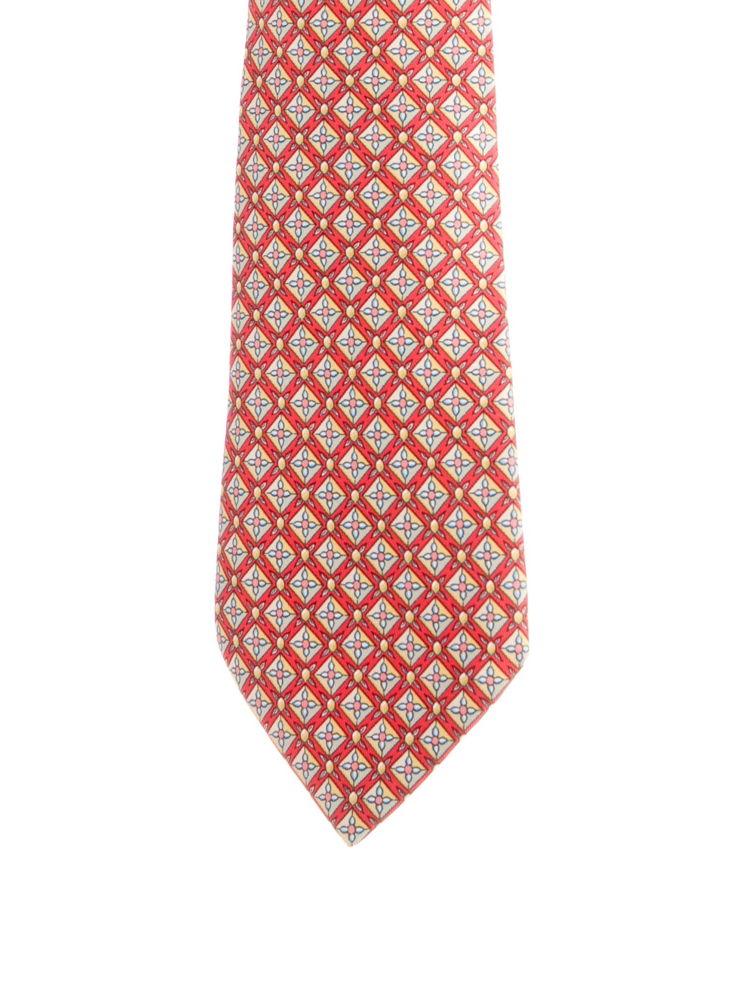 Hermès pattern print tie