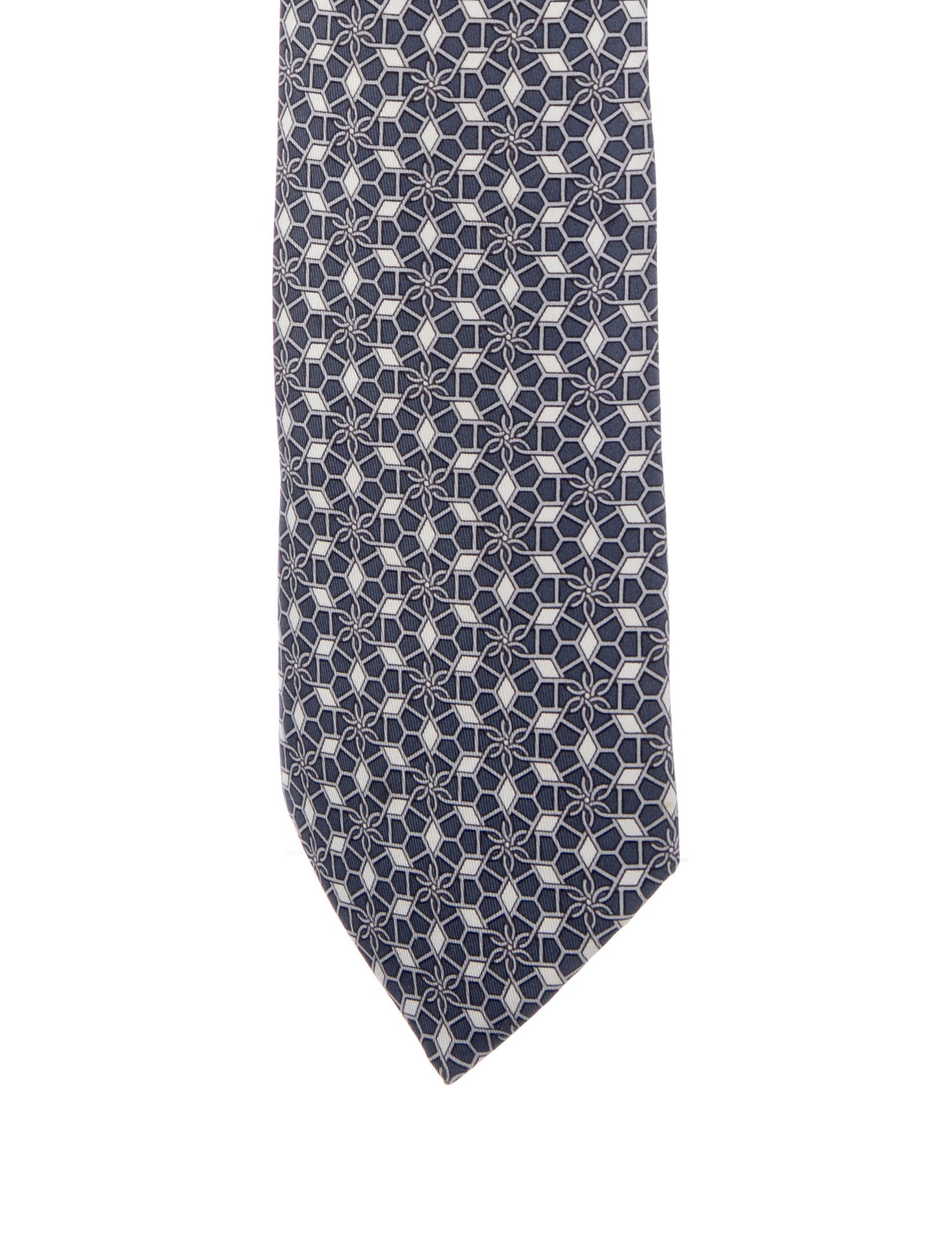 Hermès Silk Print Tie