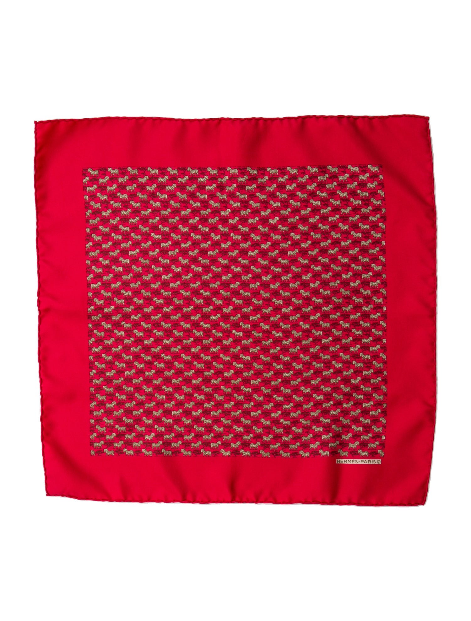 Hermès Pocket Square Silk Scarf