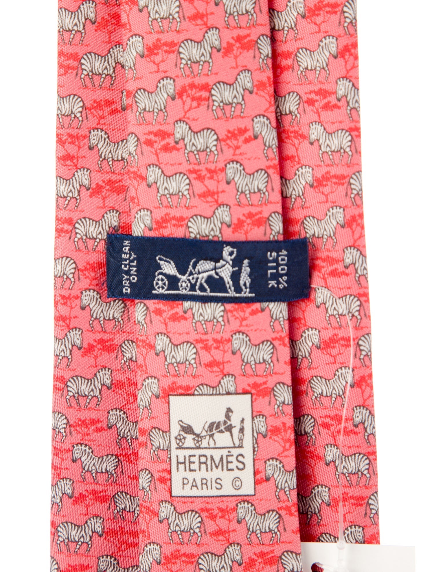 Hermès Silk Print Tie