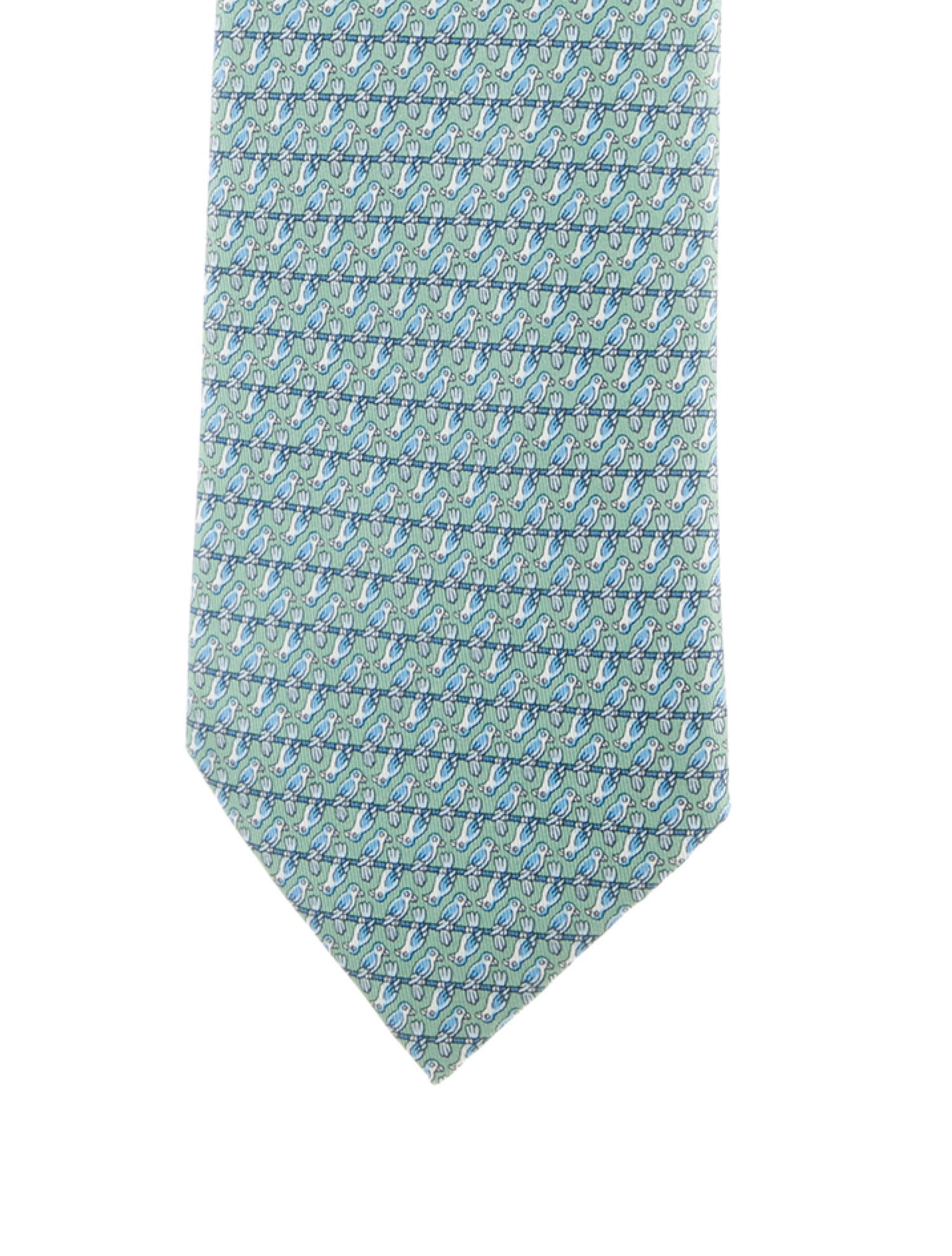 Hermès Silk Pattern Tie