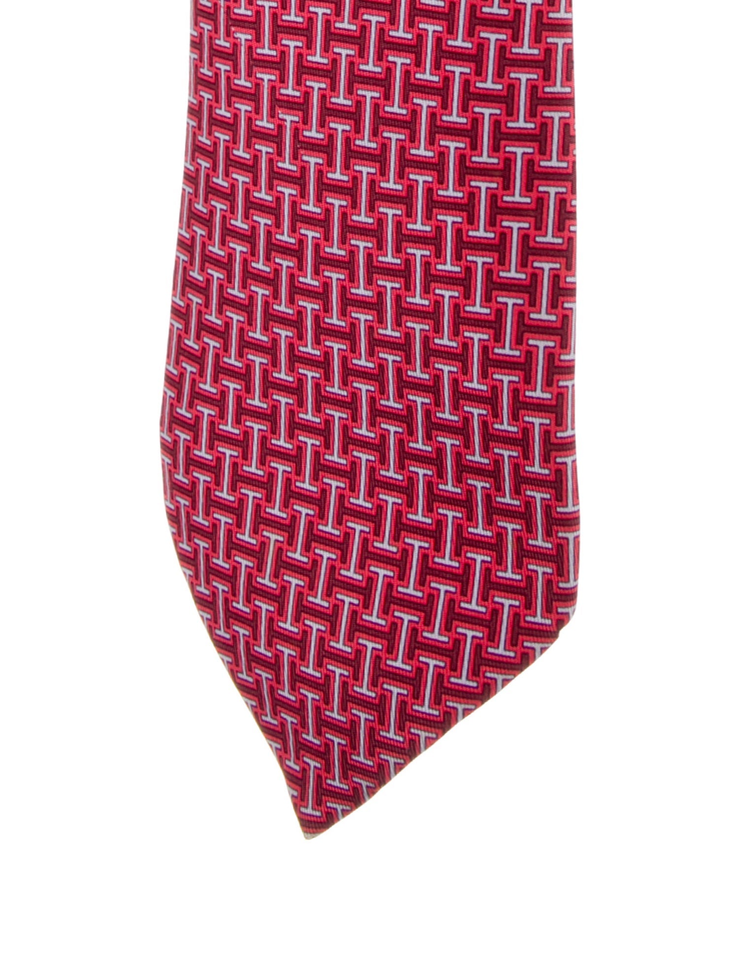 Hermès pattern print tie