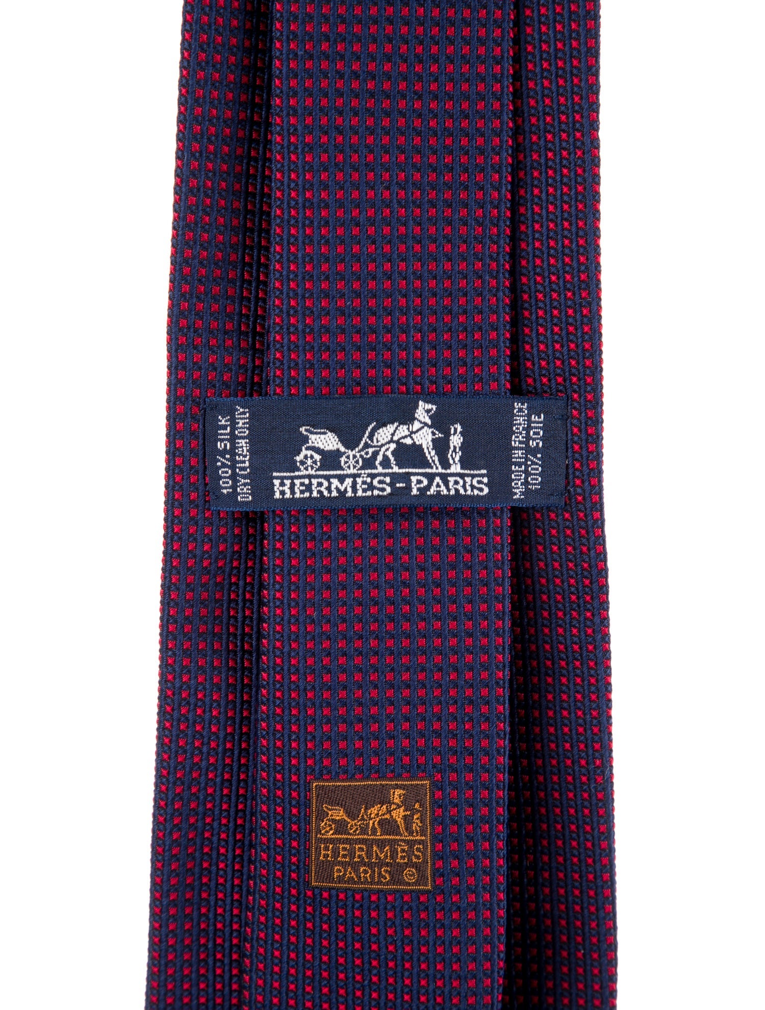 Hermès pattern print tie