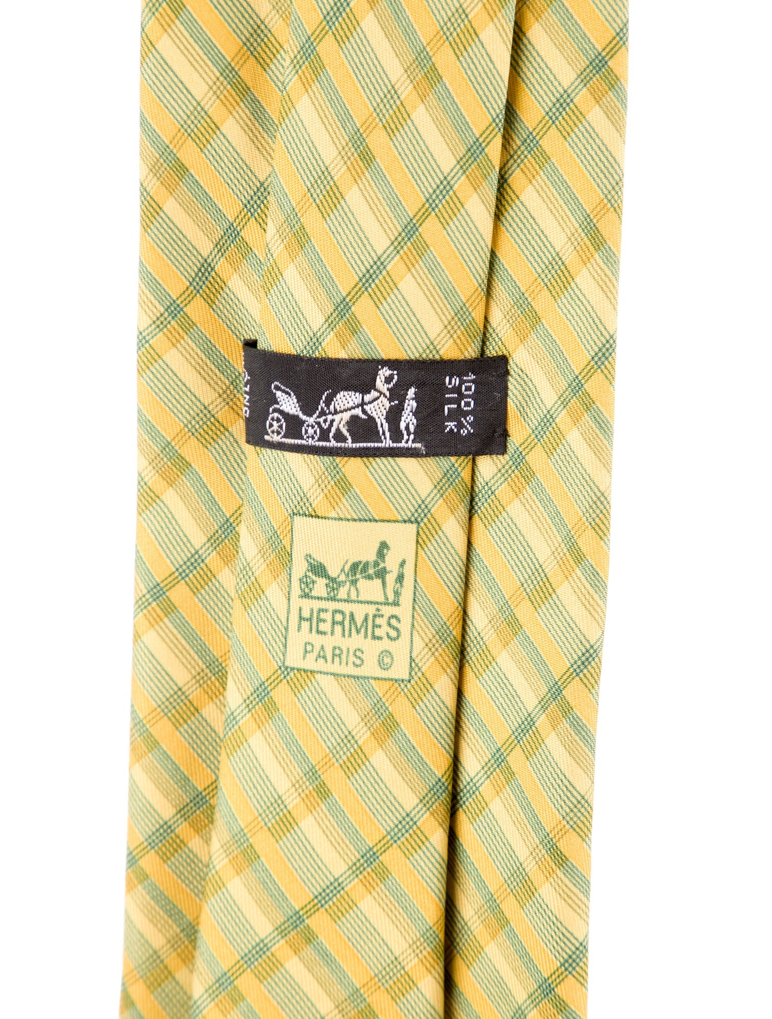 Hermès striped pattern print tie