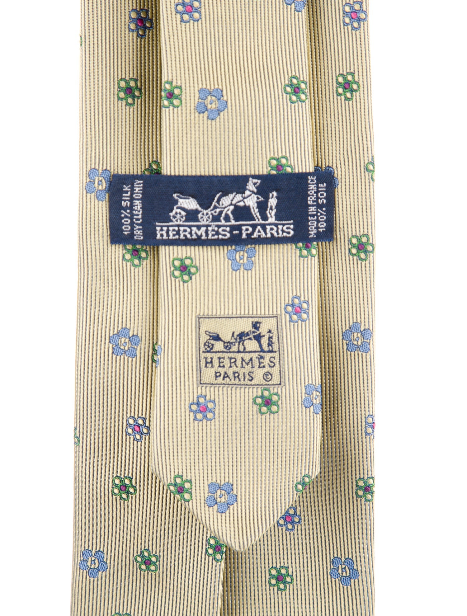 Hermès pattern print tie