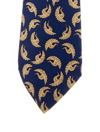Hermès pattern print tie