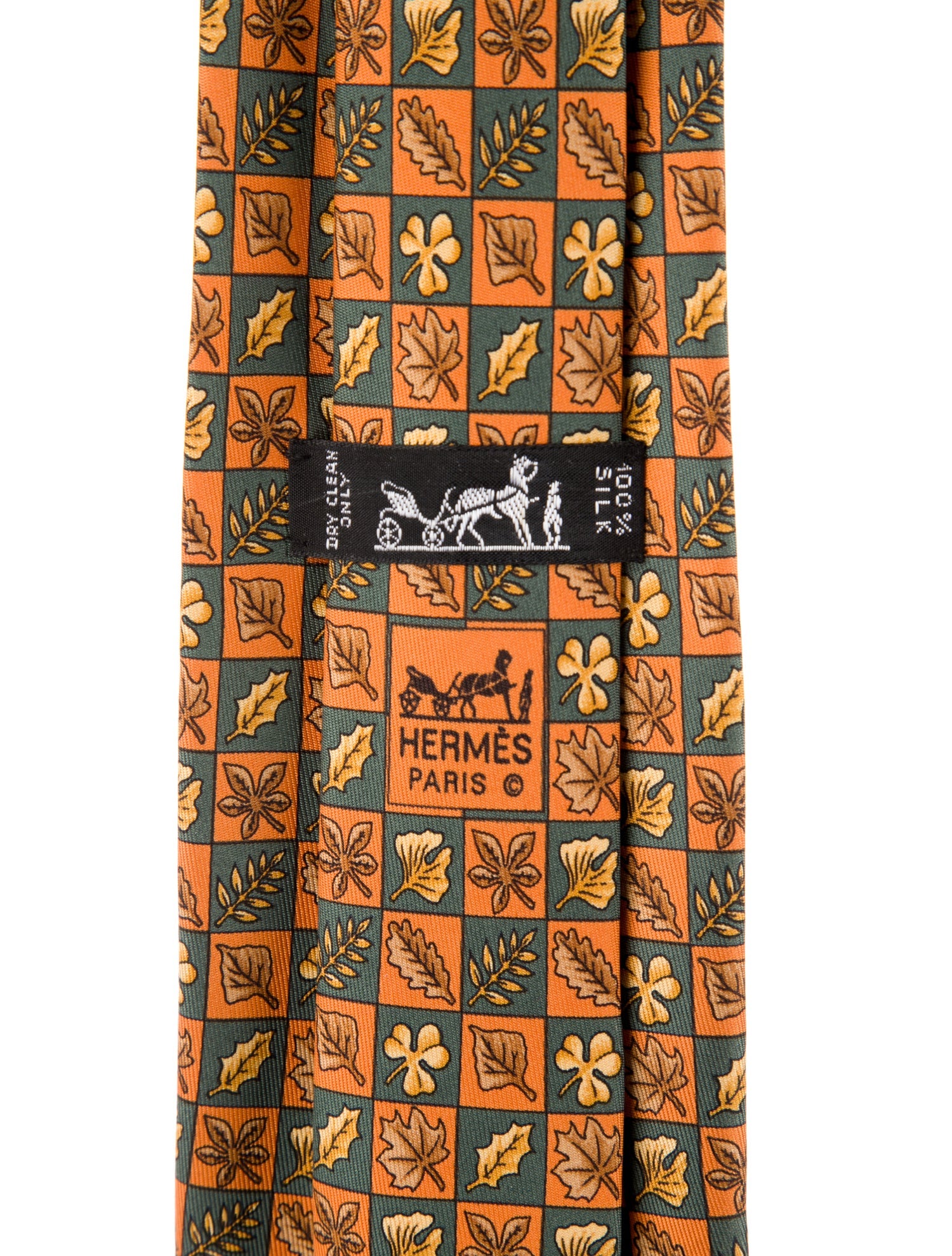 Hermès pattern print tie