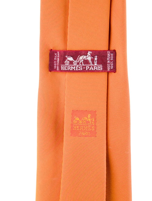 Hermès pattern print tie