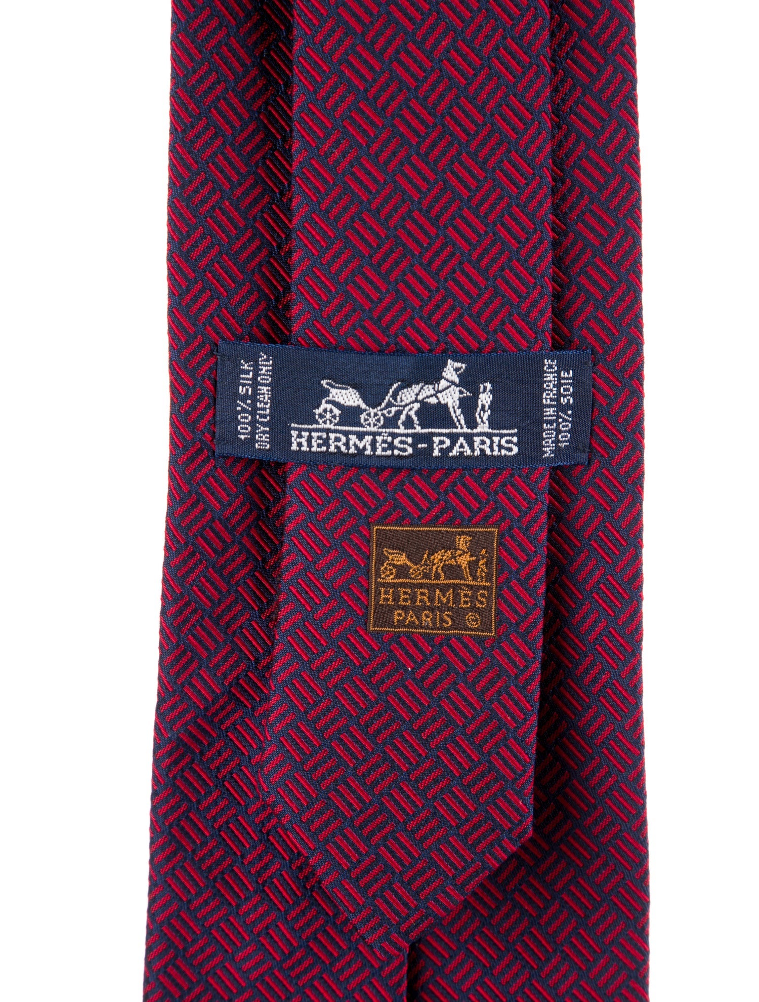 Hermès pattern print tie