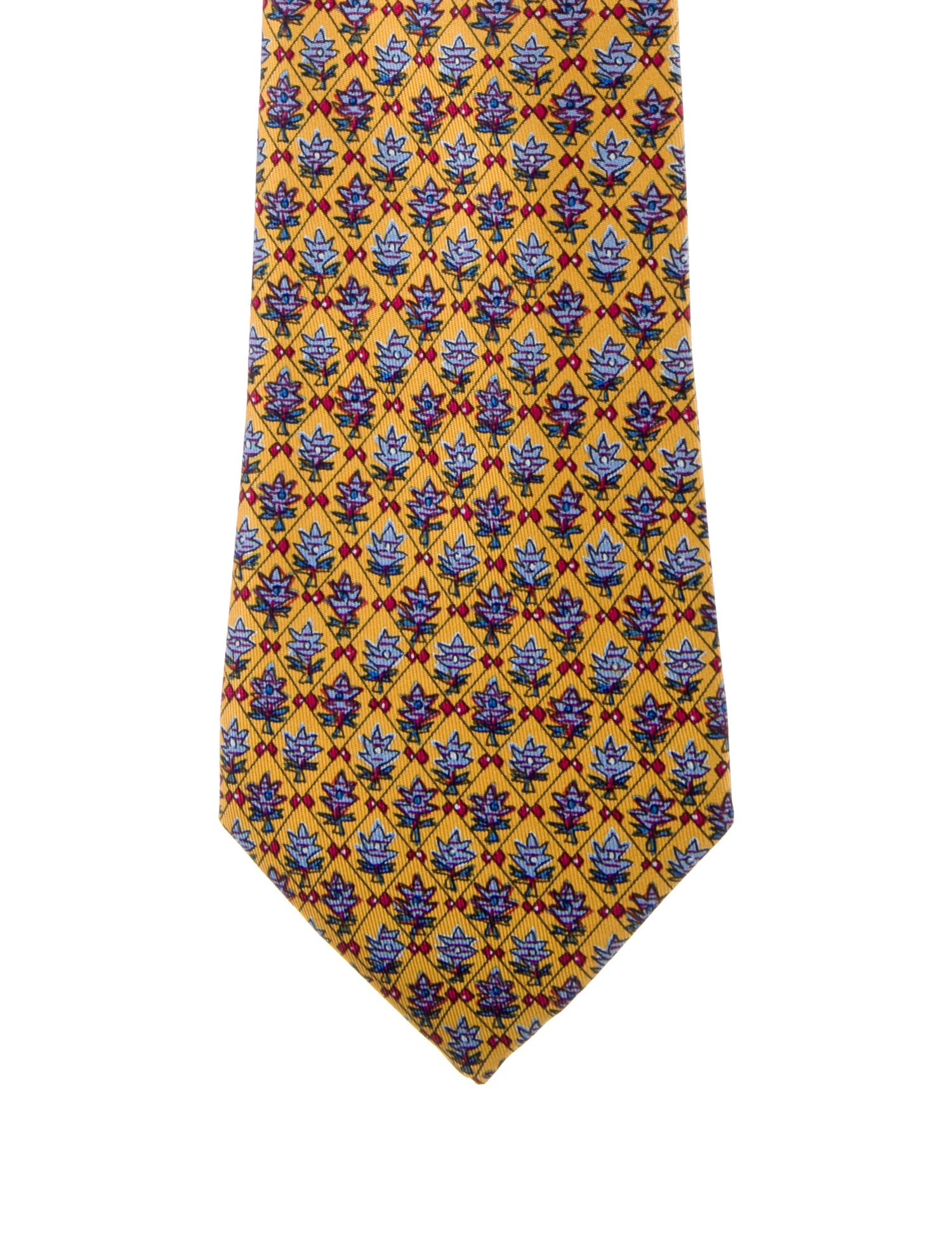 Hermès pattern print tie