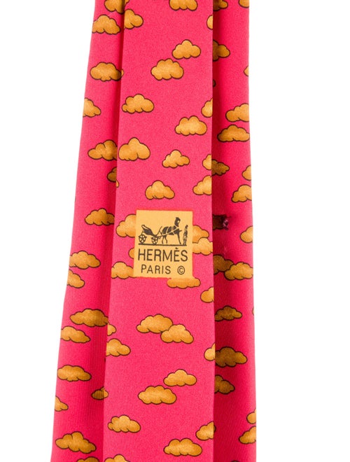 Hermès pattern print tie