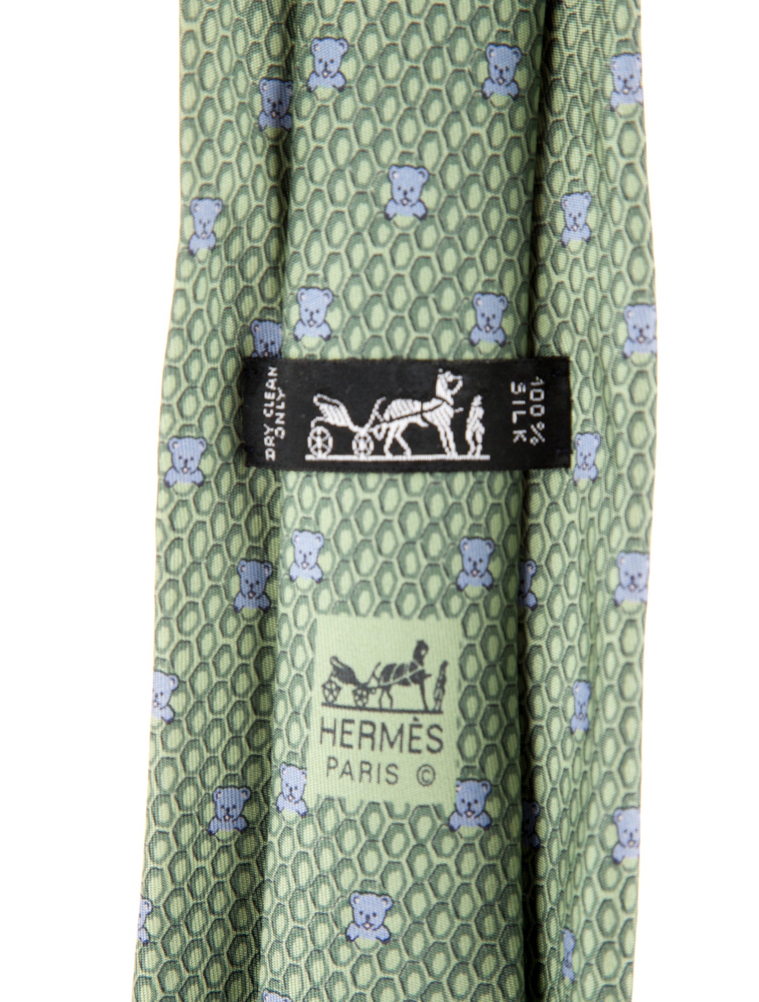 Hermès pattern print tie