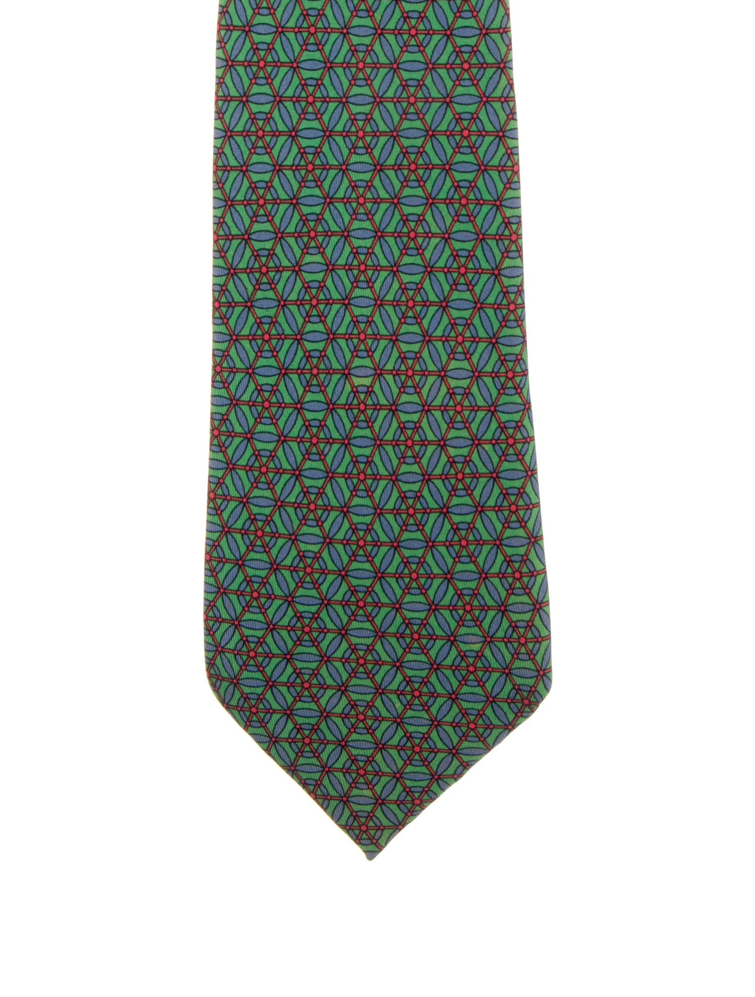 Hermès pattern print tie