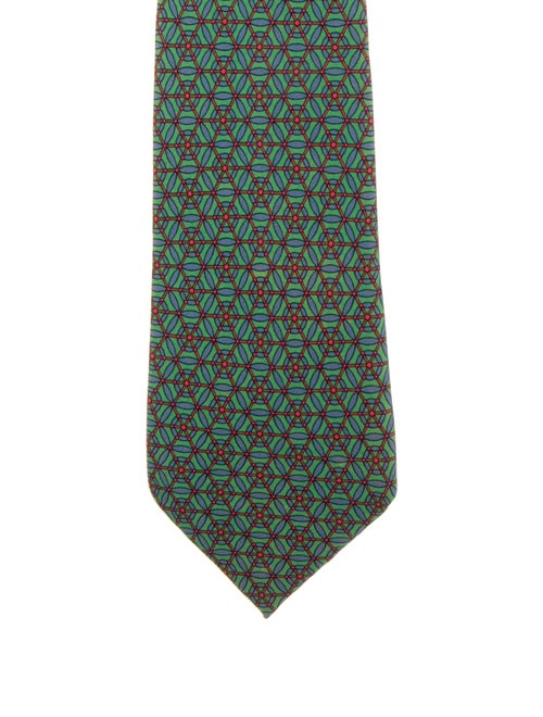 Hermès pattern print tie