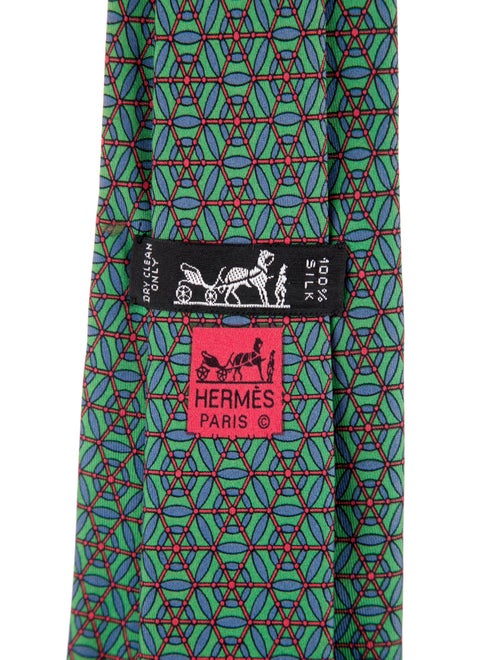 Hermès pattern print tie