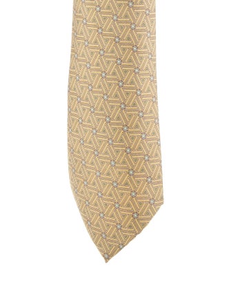 Hermès pattern print tie