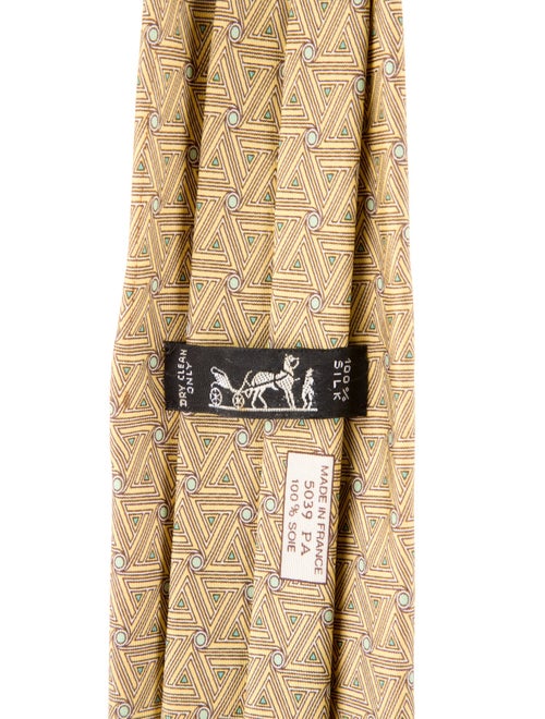 Hermès pattern print tie