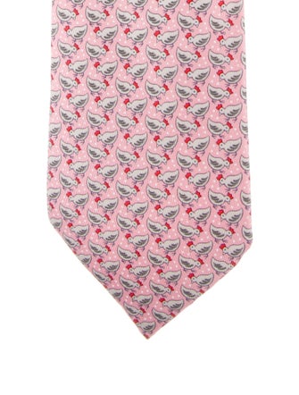 Hermès pattern print tie
