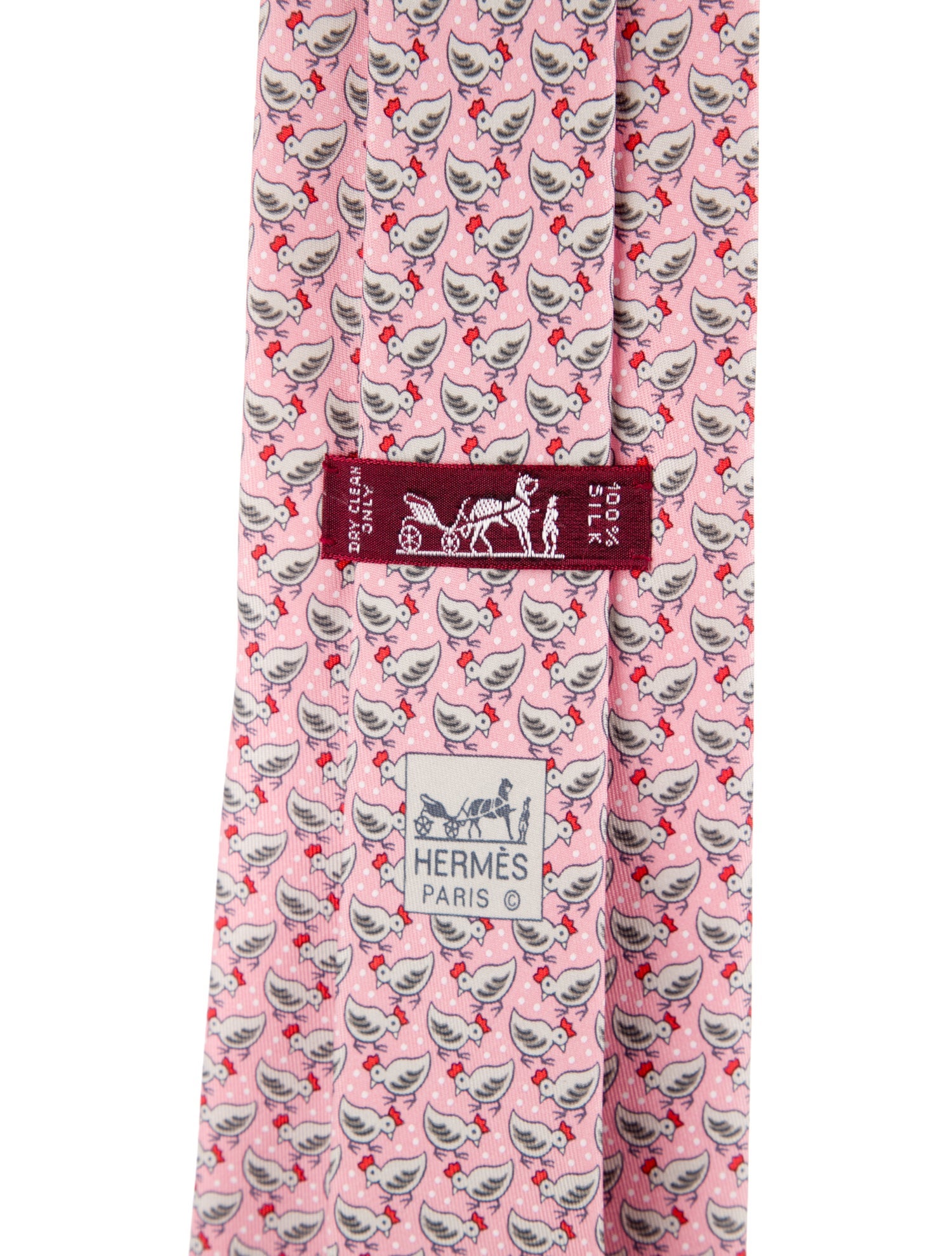Hermès pattern print tie