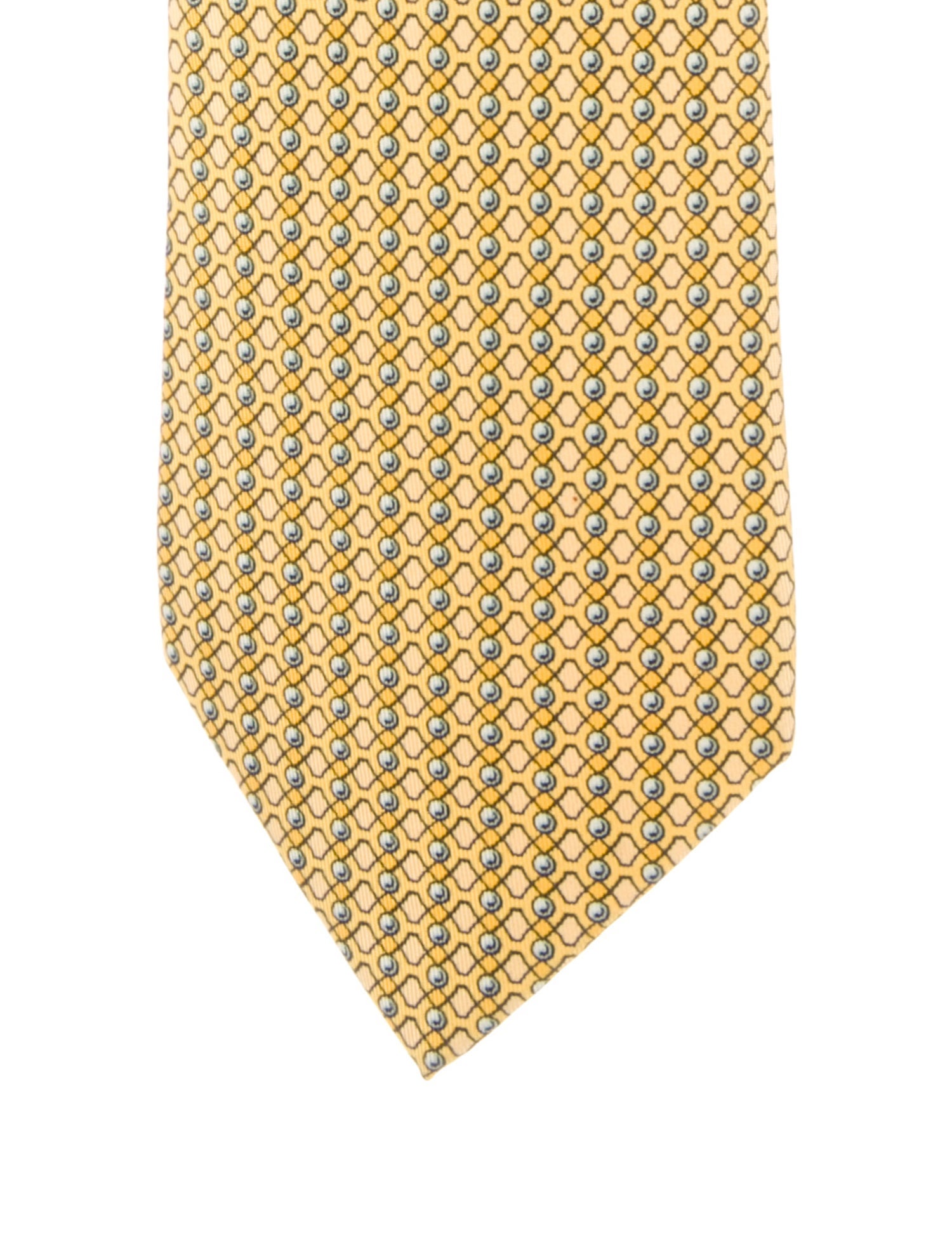 Hermès pattern print tie