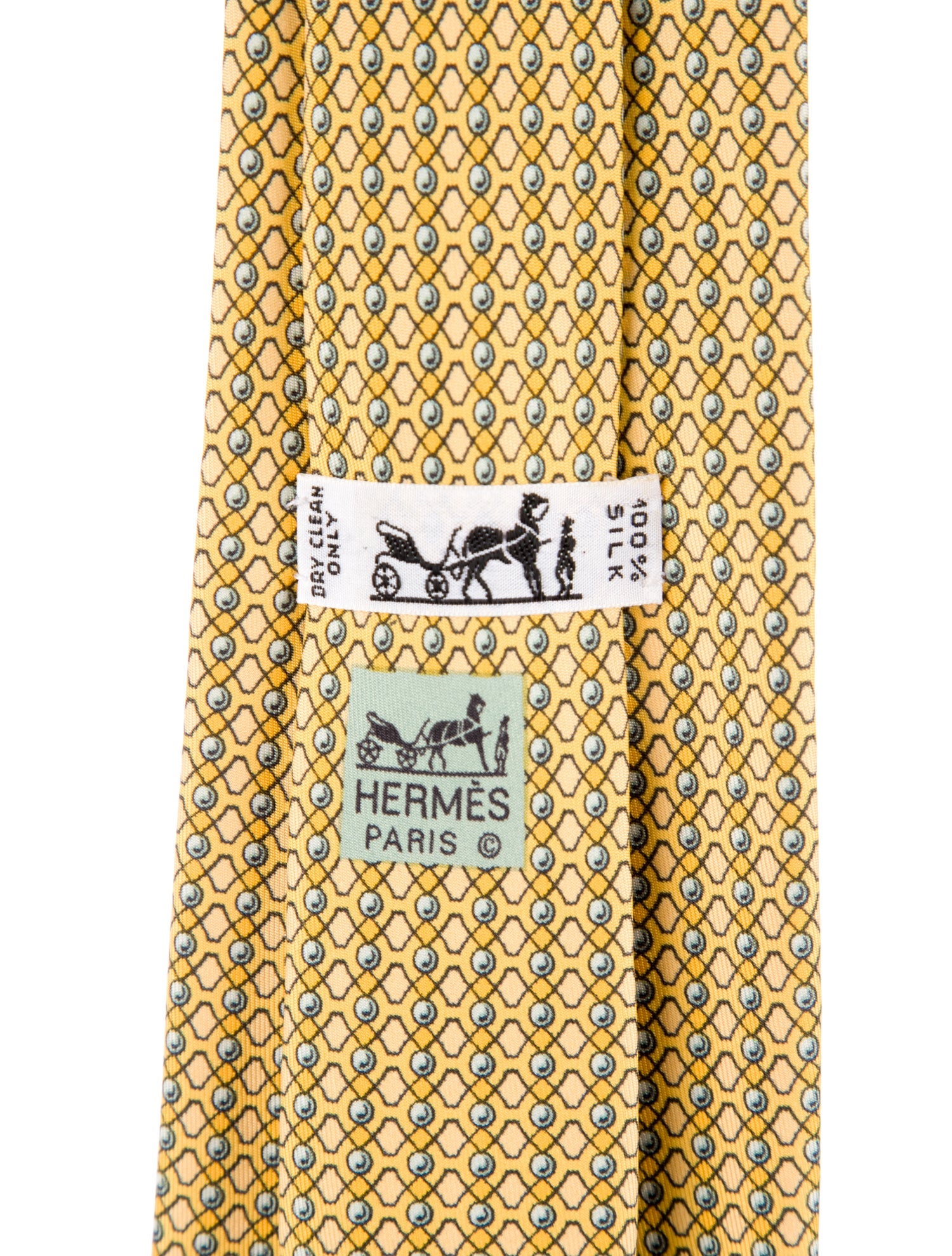 Hermès pattern print tie