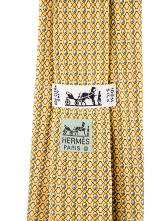 Hermès pattern print tie