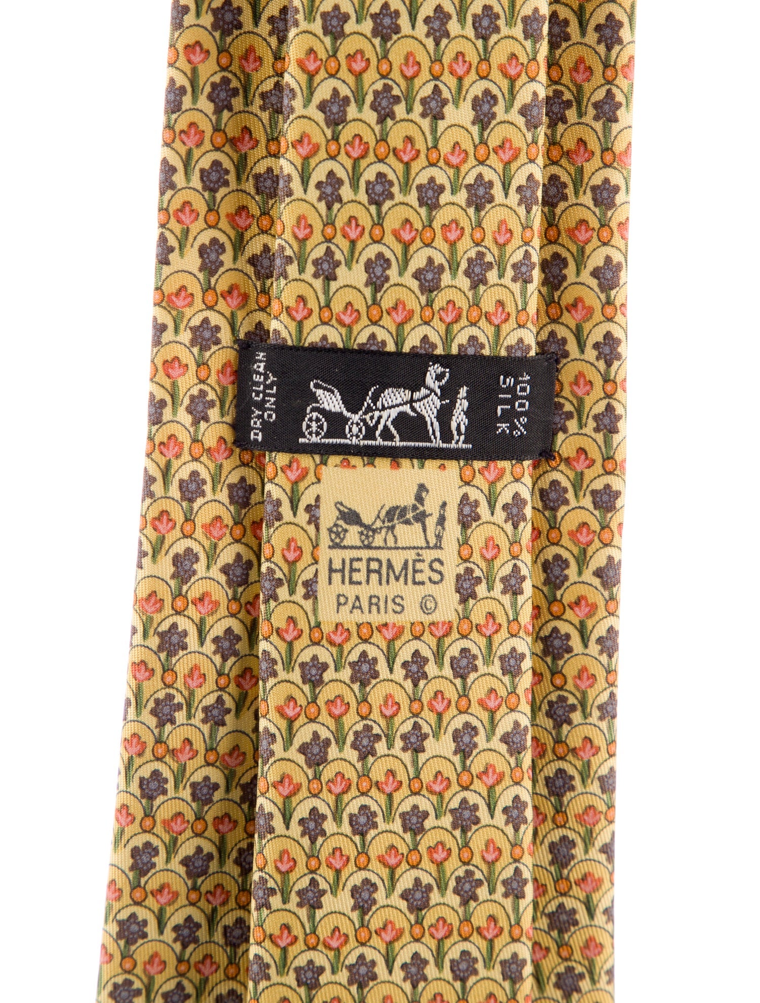 Hermès Silk Pattern Tie