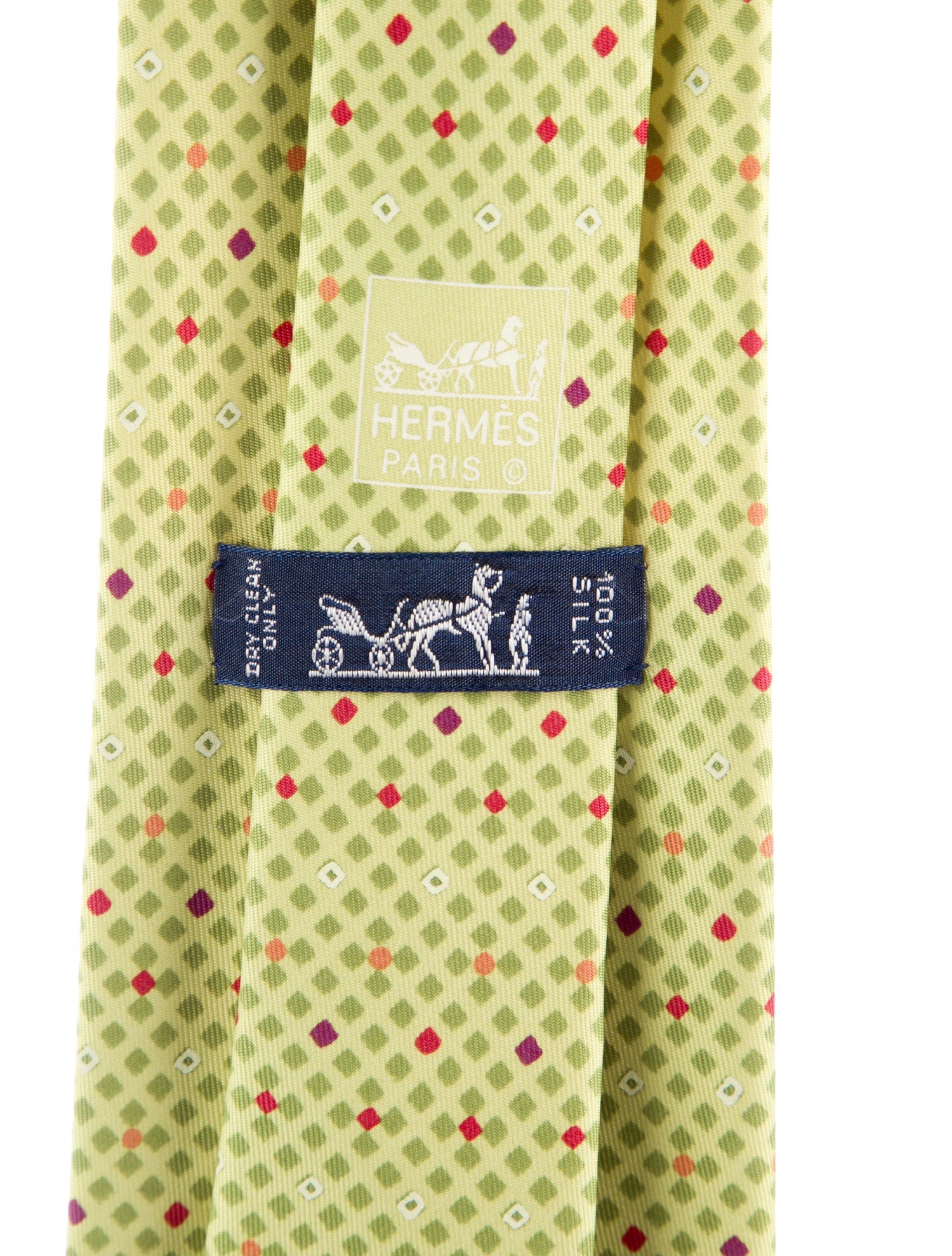 Hermès Silk Pattern Tie