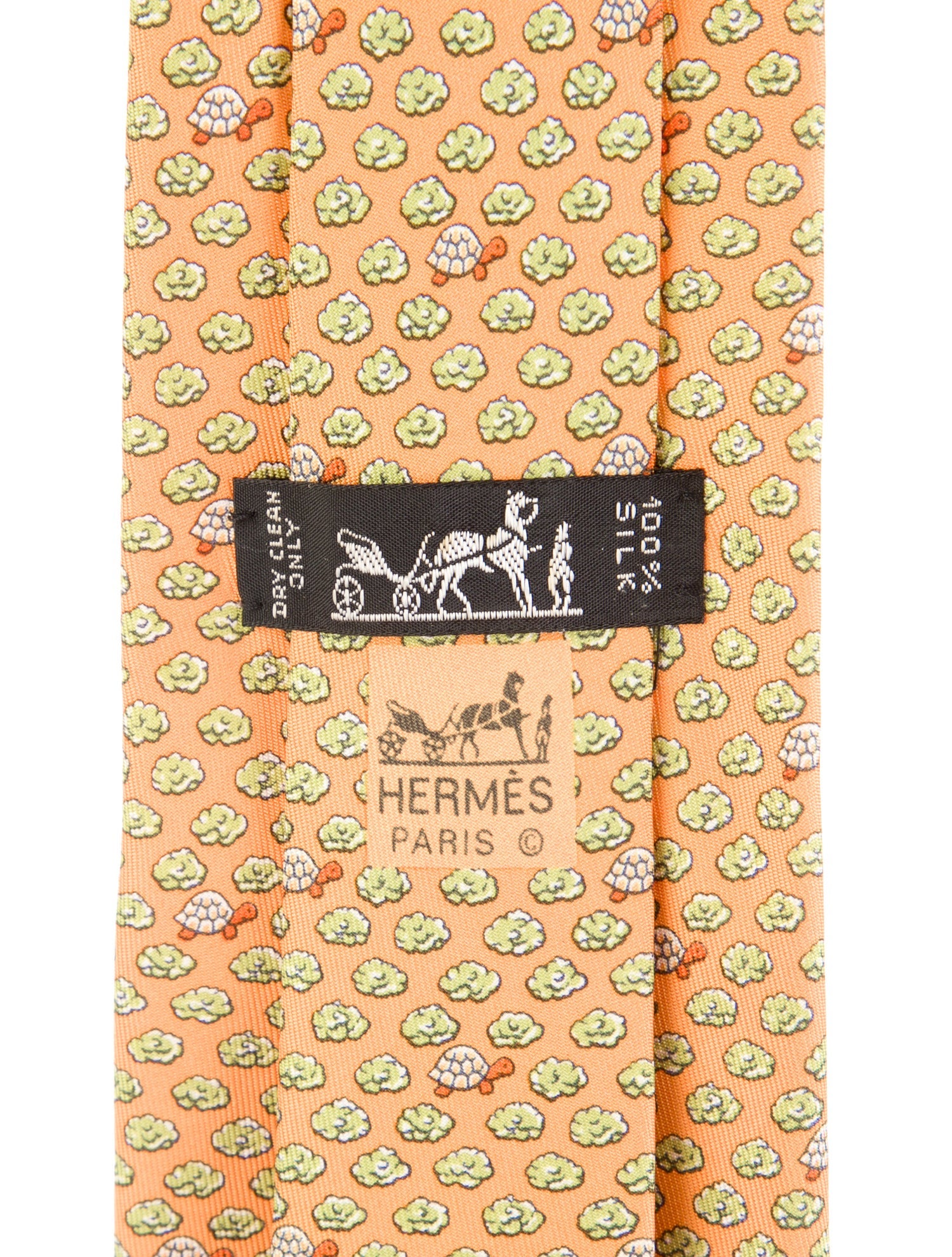 Hermès Silk Print Tie