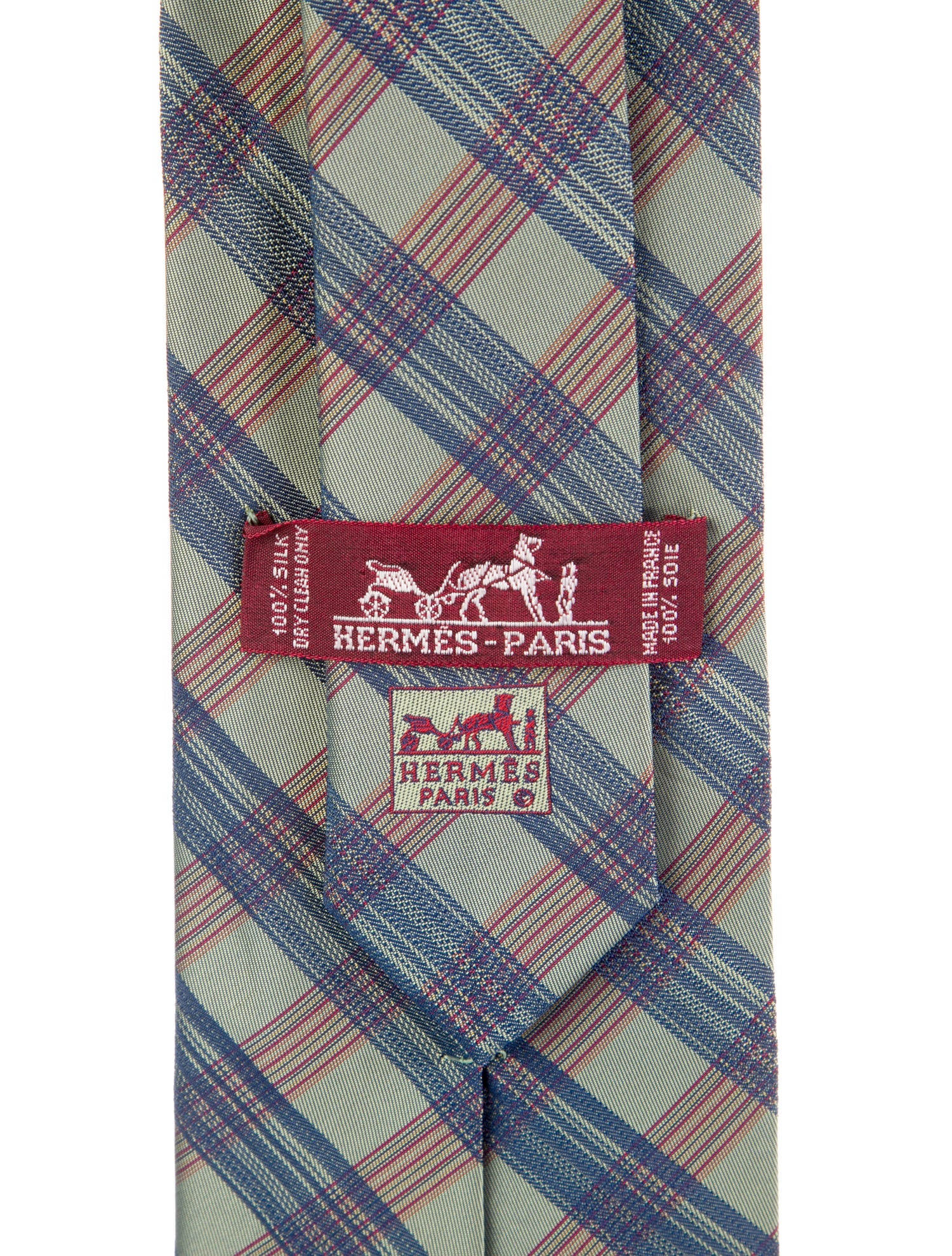 Hermès striped pattern tie