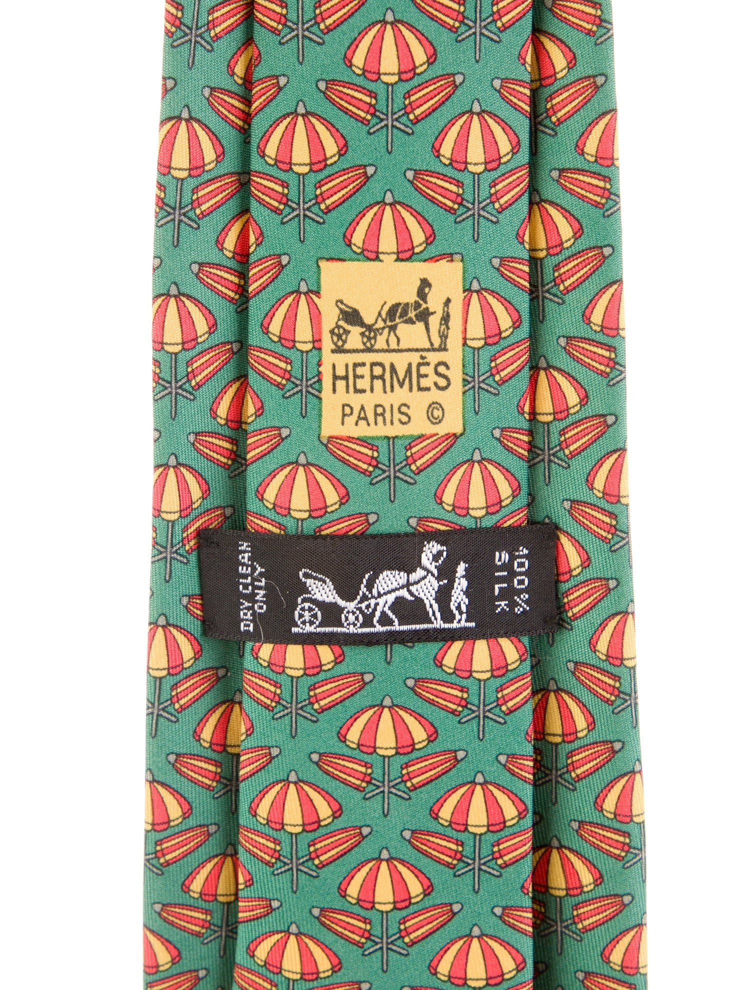 Hermès pattern print tie