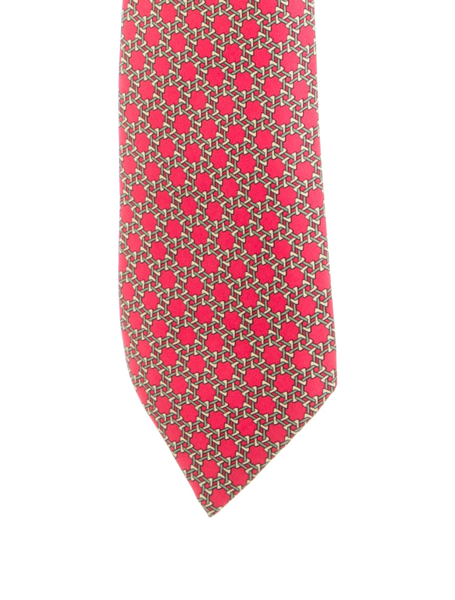 Hermès Silk Print Tie