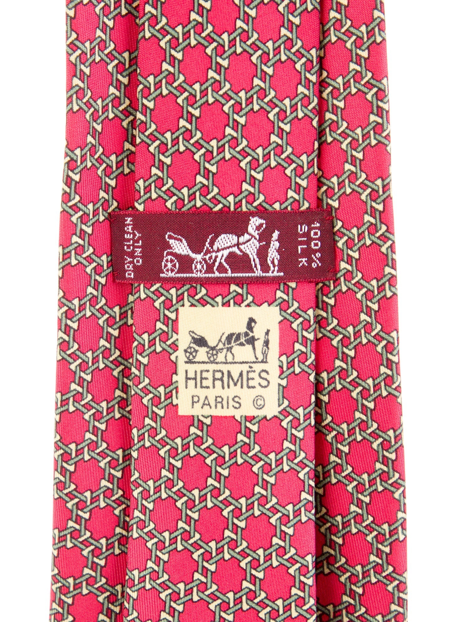 Hermès Silk Print Tie