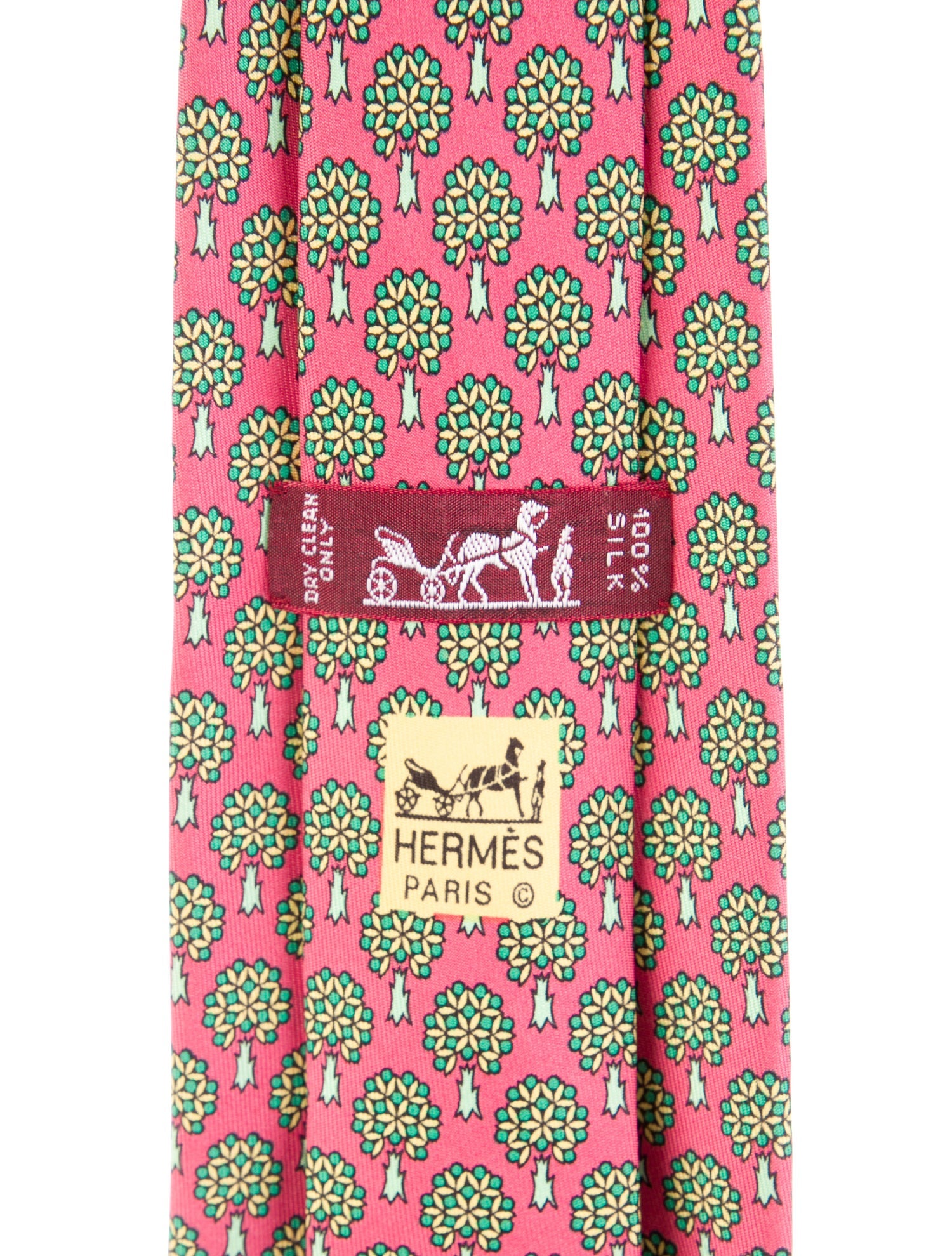 Hermès Silk Print Tie