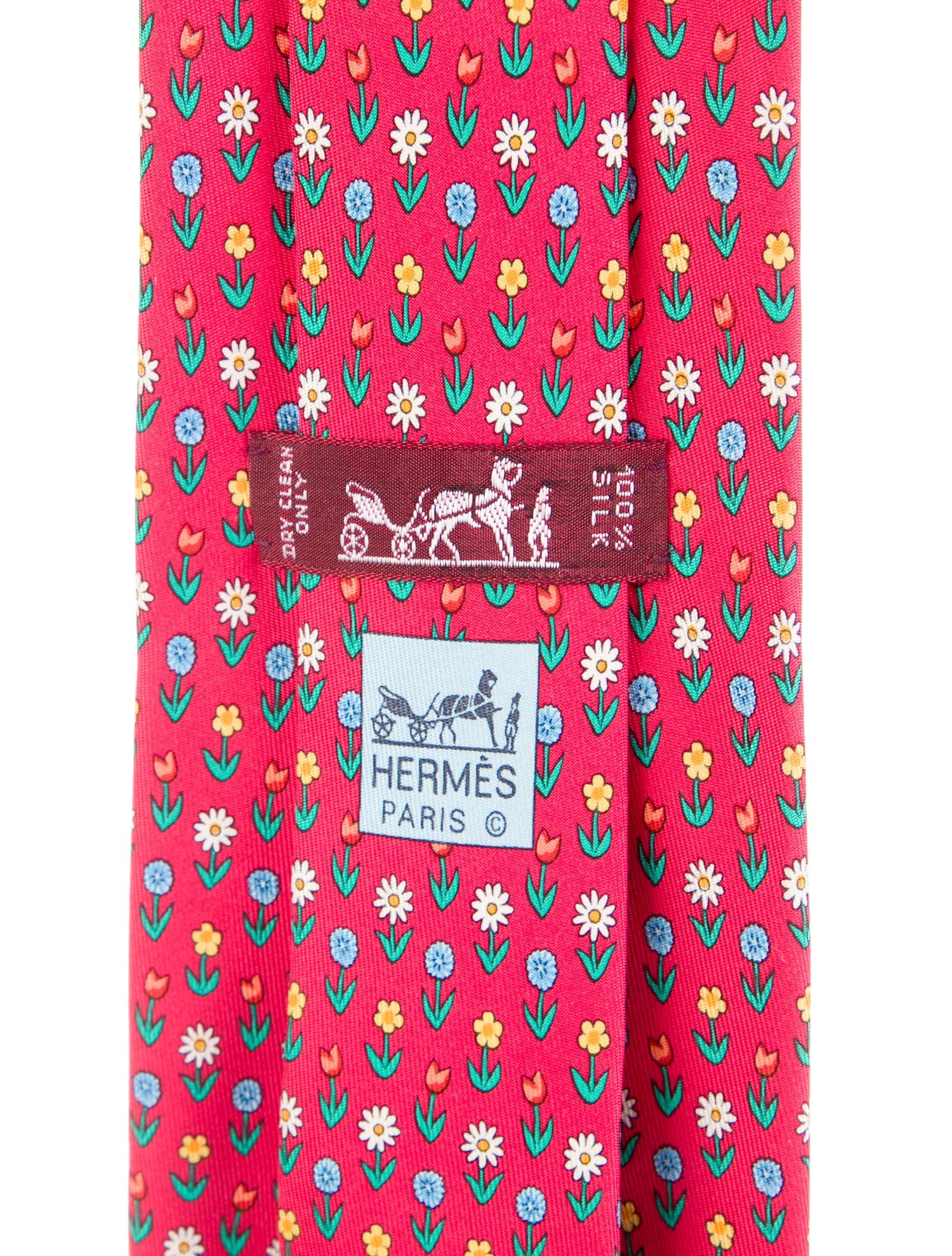 Hermès Silk Print Tie