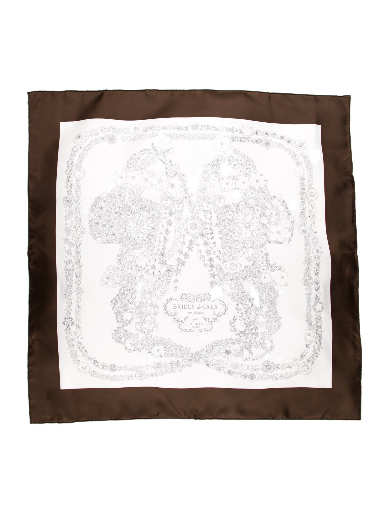 Hermès Brides de Gala en Fleurs Silk Scarf w/ Tags