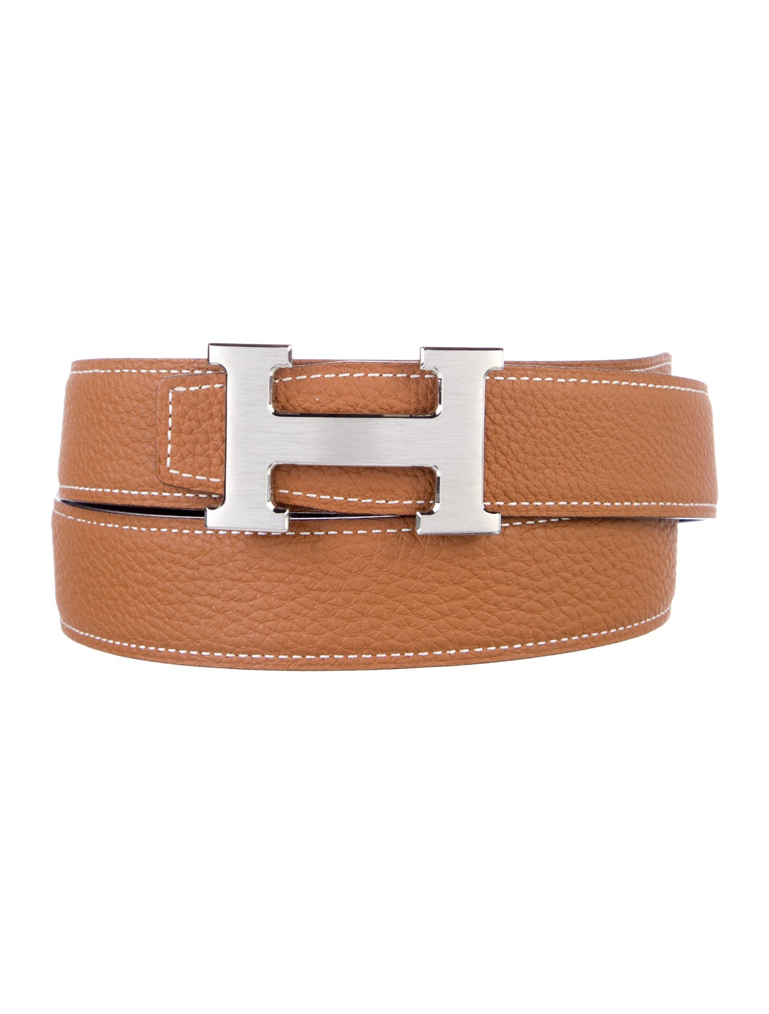 Hermès Reversible Box Leather H Belt Kit