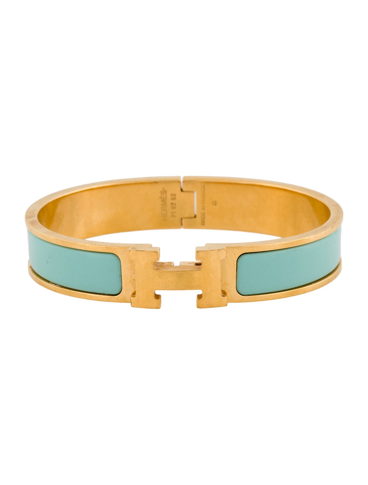 Hermès Clic H Enamel Bangle Bracelet