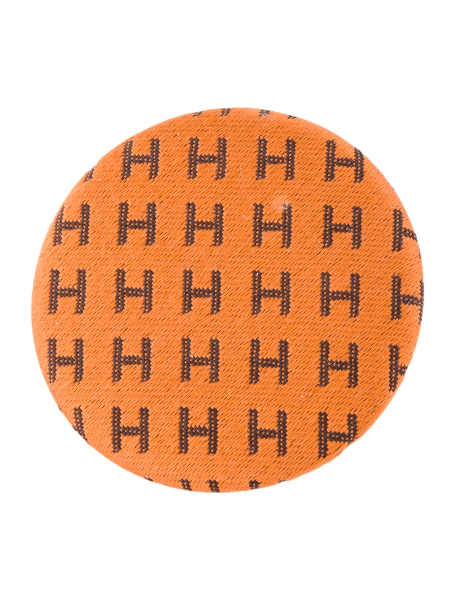 Hermès Silk Petit H Pin Brooch