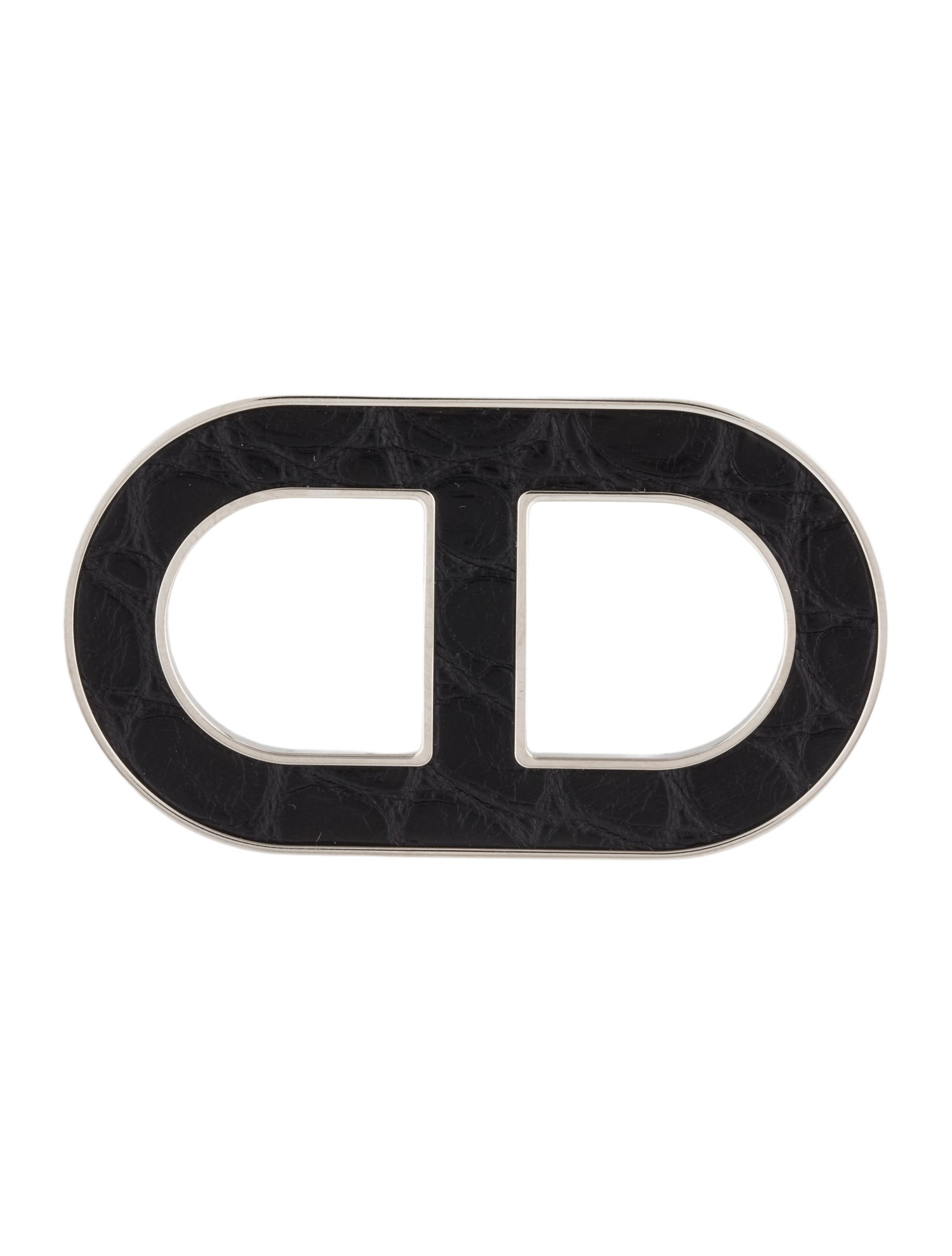 Hermès Alligator Chaine d'Ancre Brooch