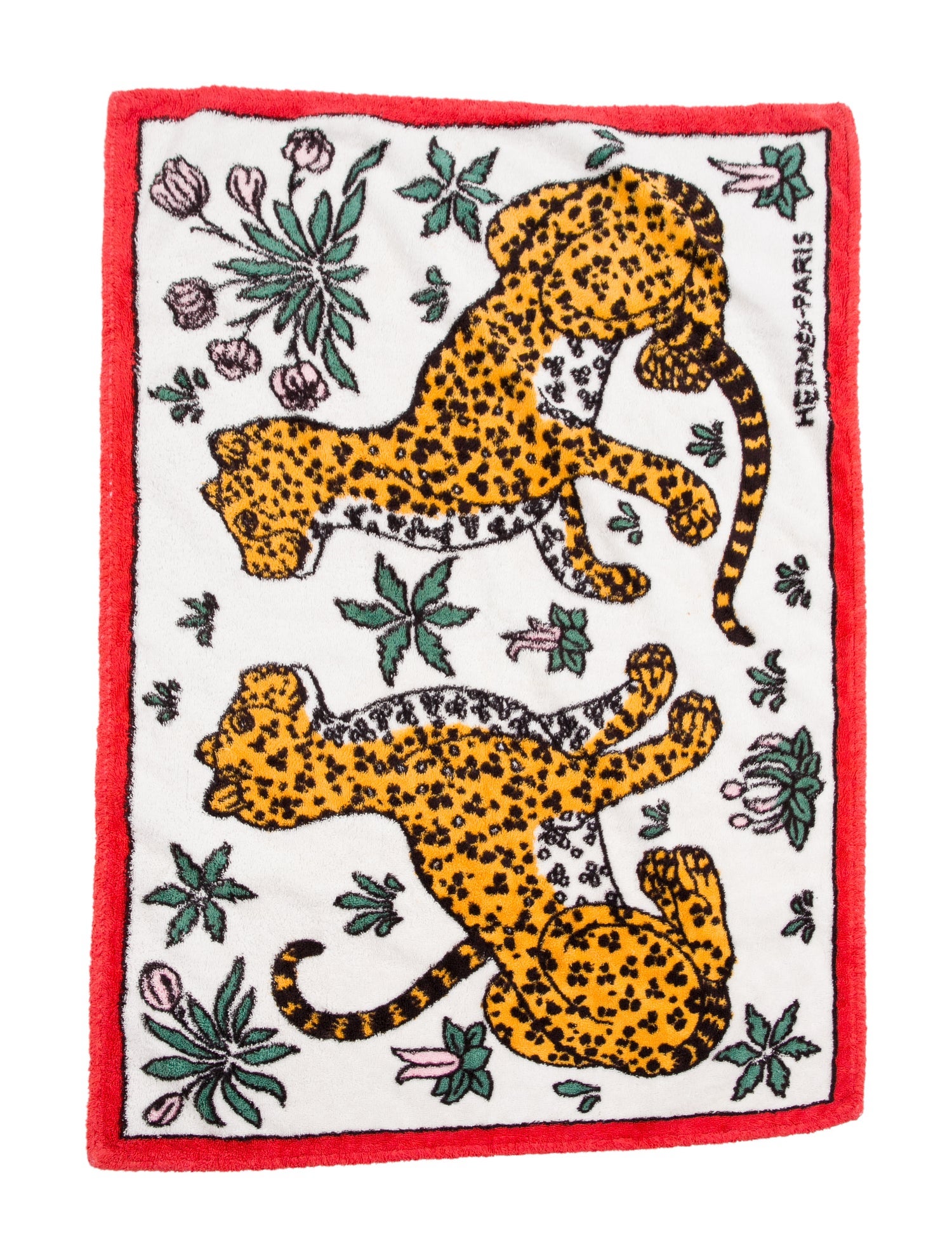 Hermès Les Leopards Beach Towel