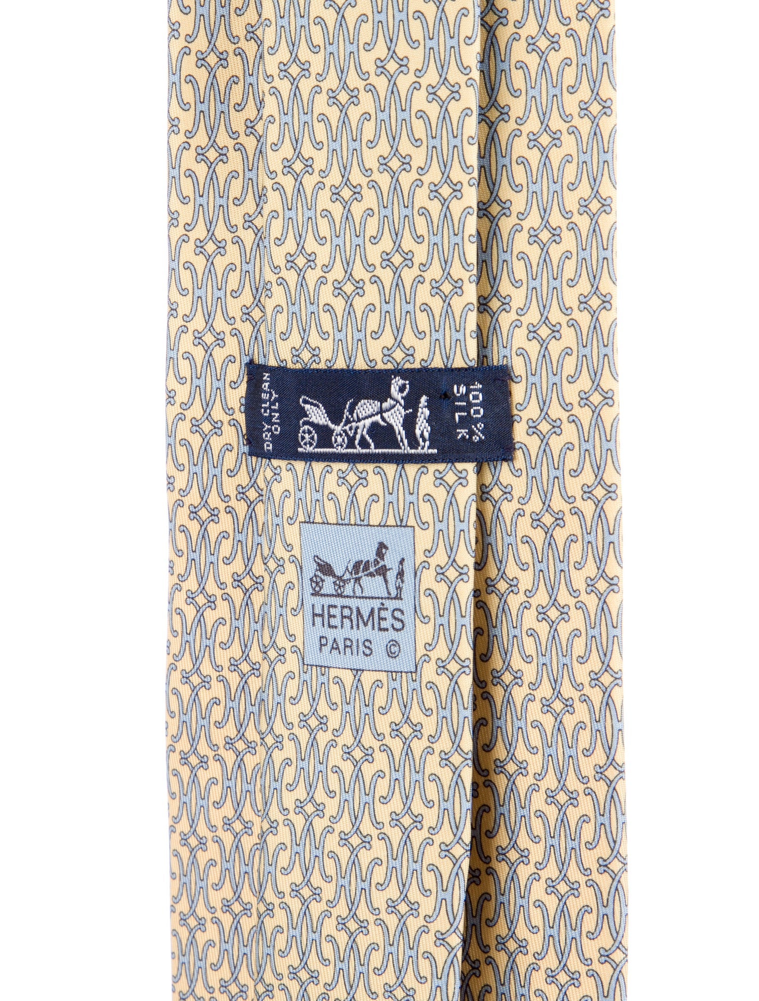 Hermès Silk Printed Tie