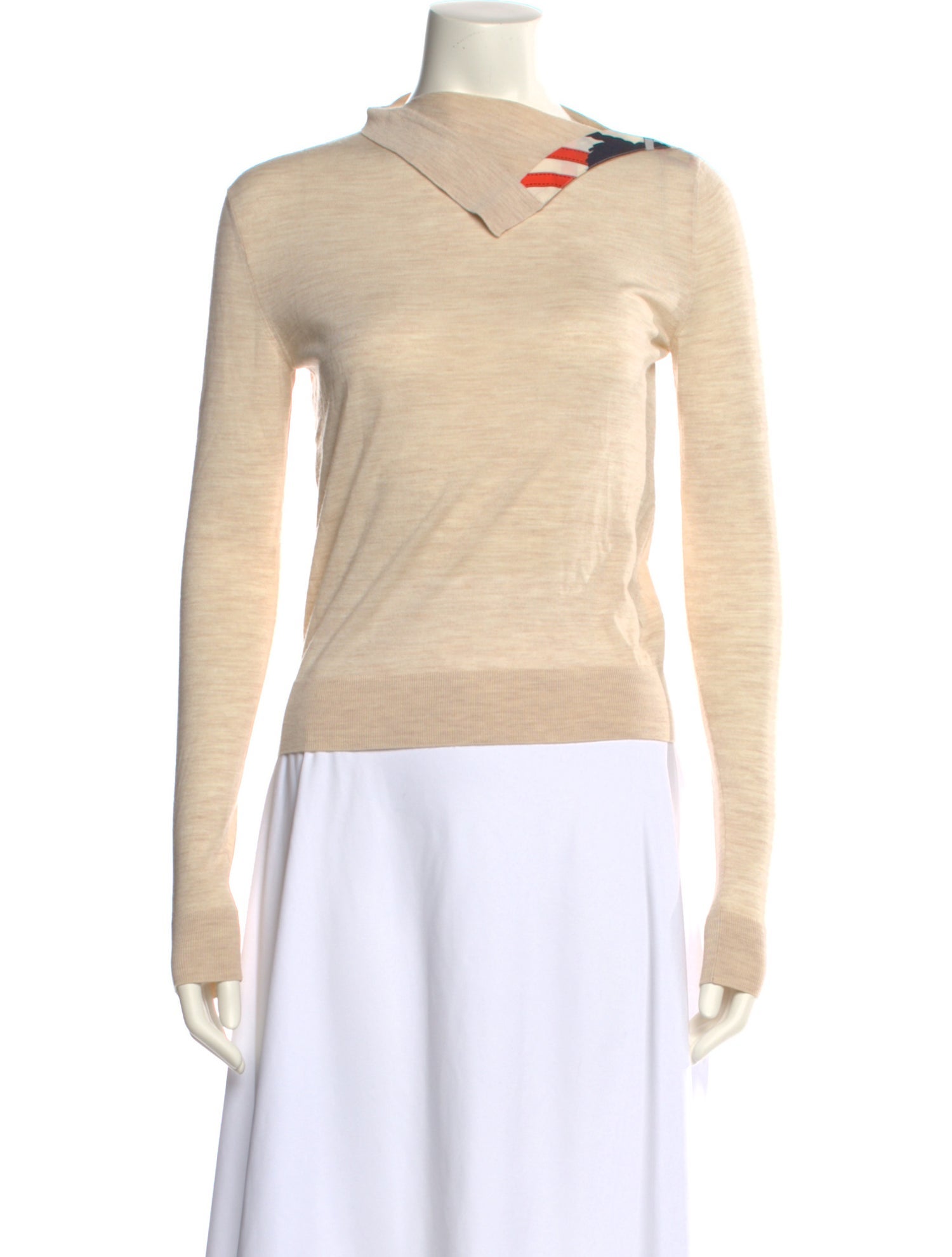 Hermès Virgin Wool Mock Neck Sweatshirt